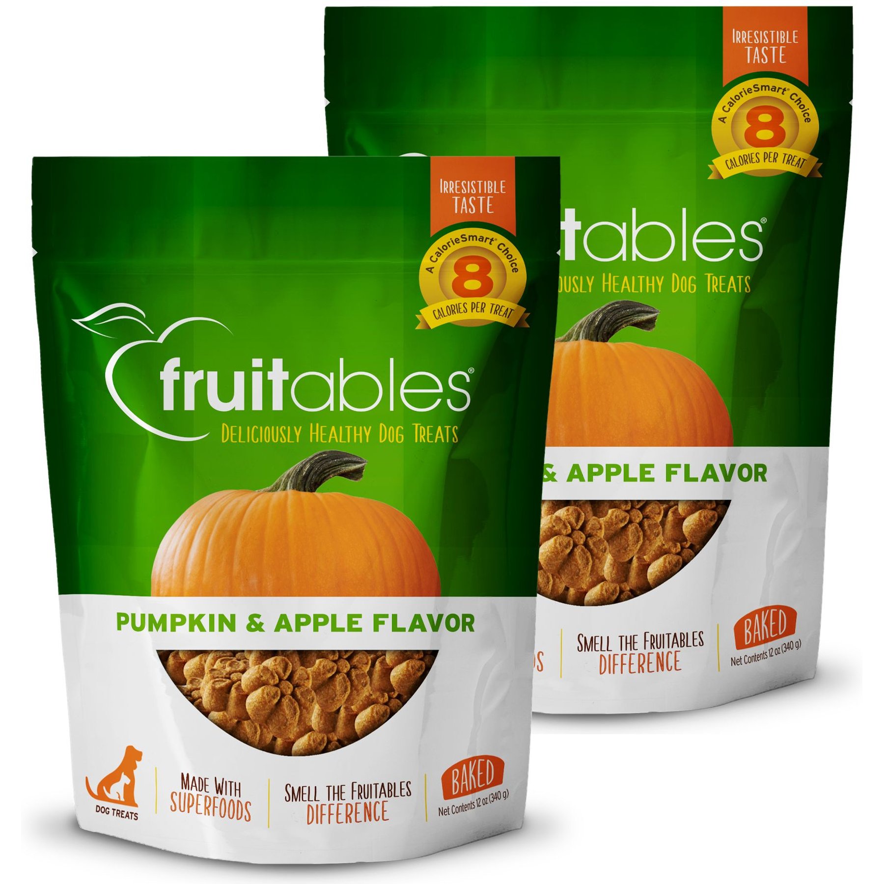 Fruitables Pumpkin & Apple Flavor Dog Treats