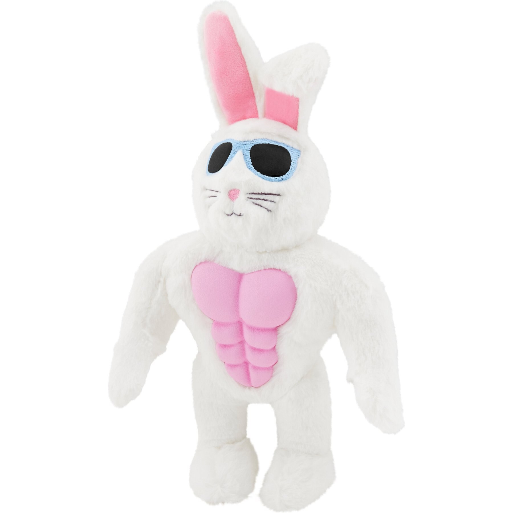 2025 new Squeaky Chicken Dog - Easter Bunny Muscle Plush for Dogs, Durable Chew Toy Designer