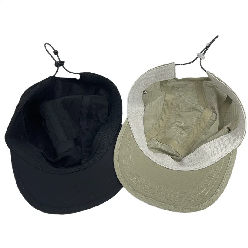 Summer Fast Dry Nylon 5 Panel Baseball Cap Gorra Fitness Fugees Men Women Camping Fitted Hats 56-60cm 241119