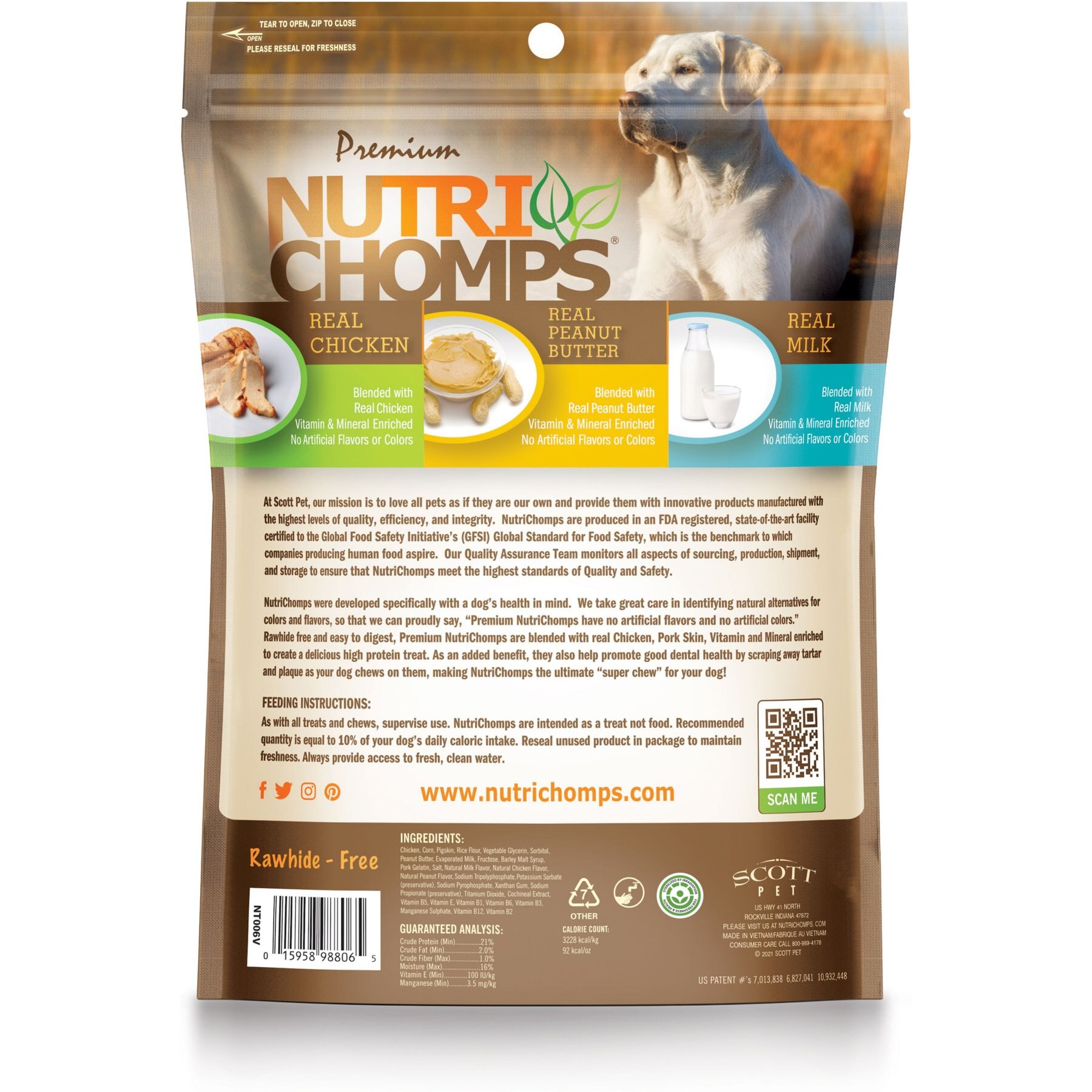 Nutri Chomps 4" Assorted Flavor Knots Dog Treats