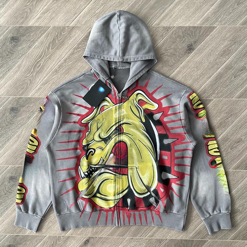 Real Pictures Hoodies Men Hoodie Zip Up Coats