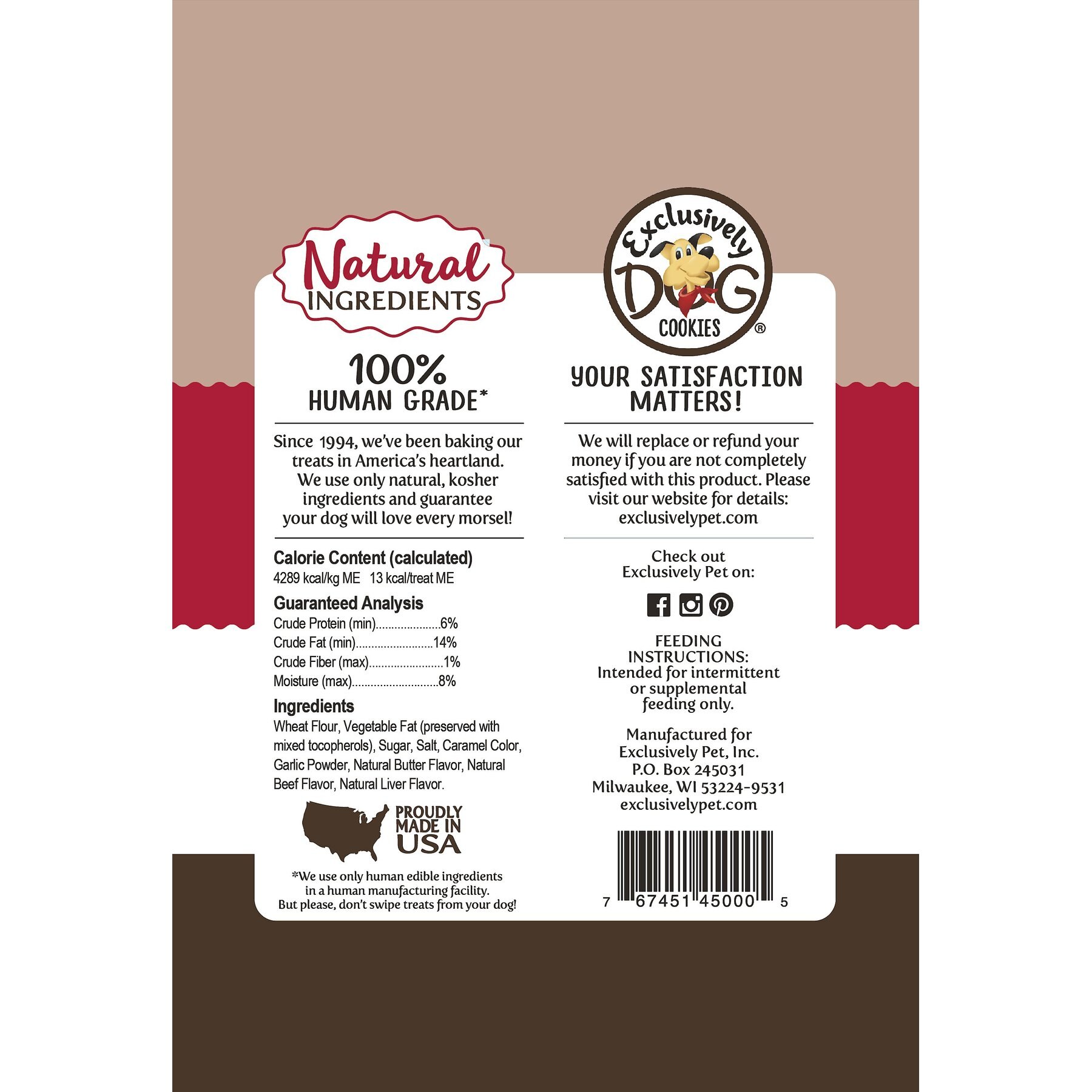 Exclusively Dog Best Buddy Bones Beef & Liver Flavor Dog Treats