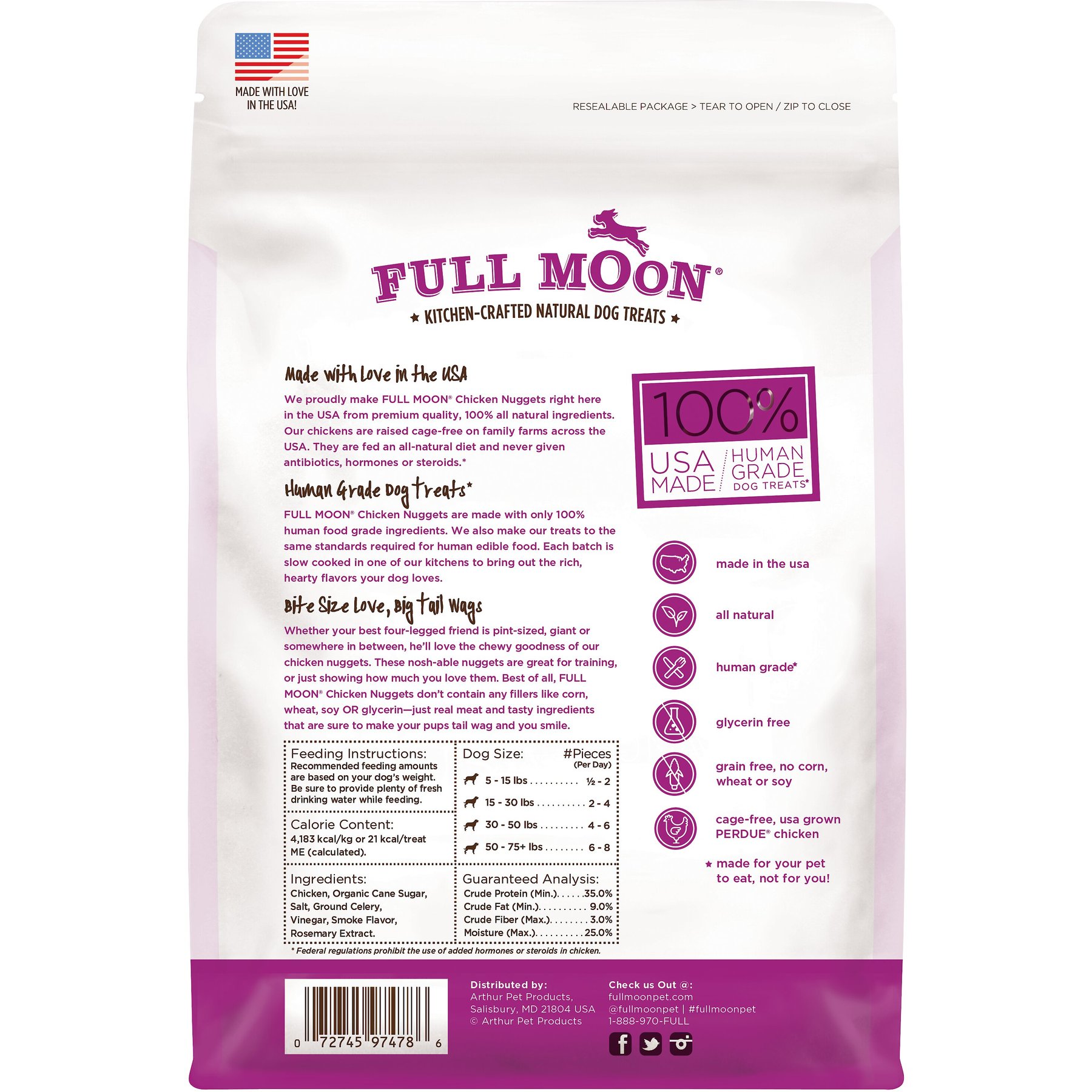 Full Moon Chicken Nuggets Grain-Free Dog Treats