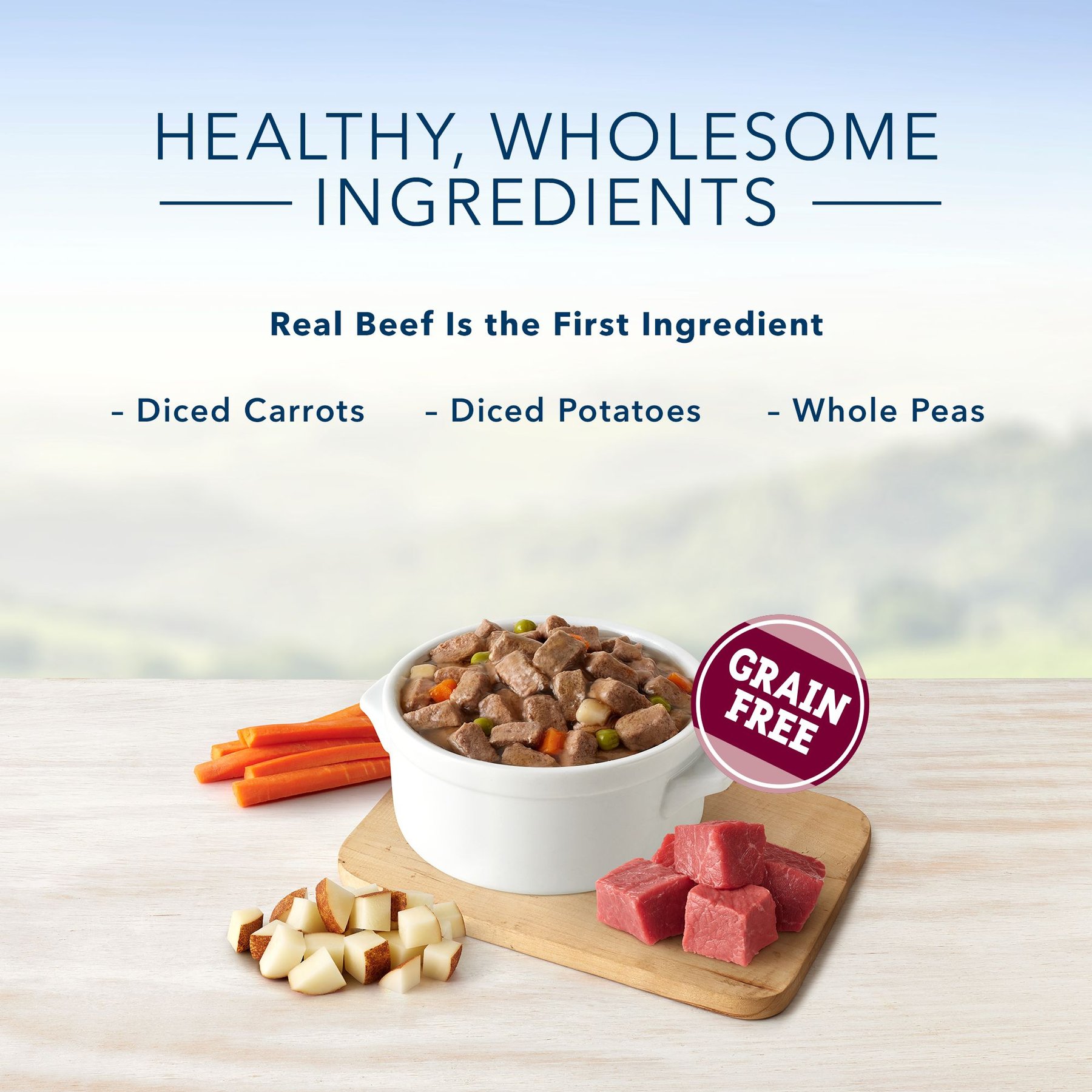 Blue Buffalo Blue’s Stew Hearty Beef Stew Grain-Free Canned Dog Food