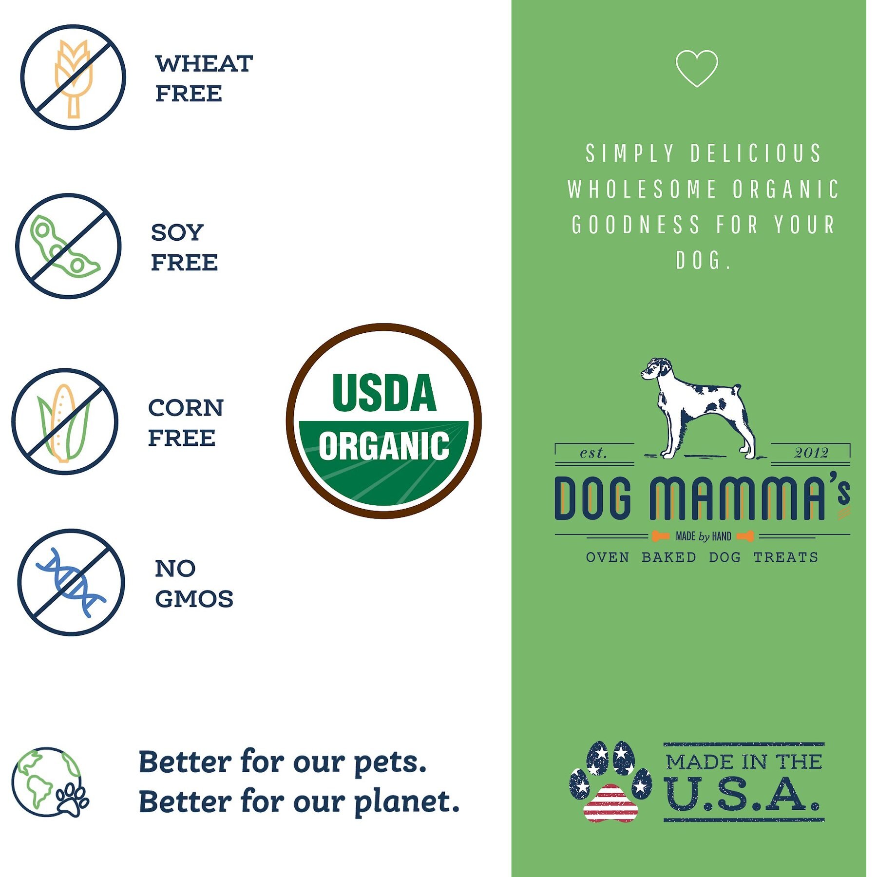 Dog Mamma’s Organic Sweet Potato & Kale Bites Dog Treats