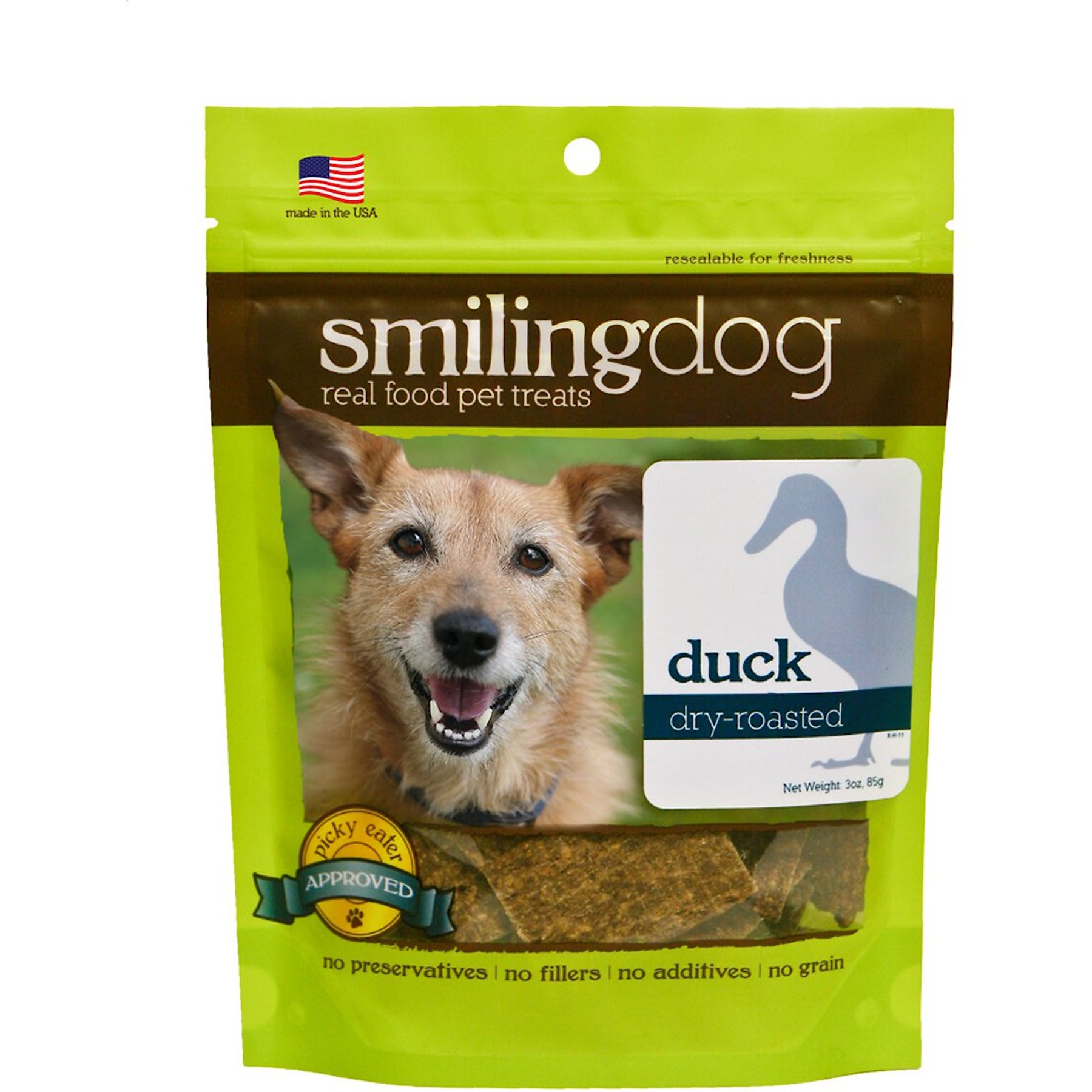 Herbsmith Smiling Dog Duck Dry-Roasted Dog Treats