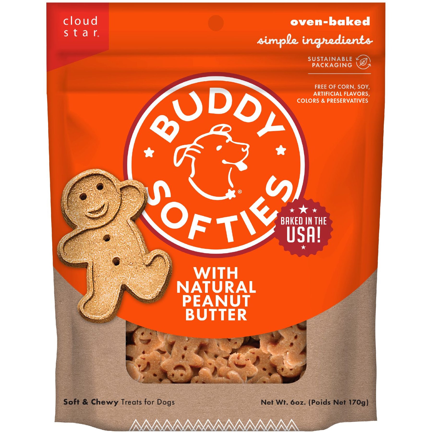 Buddy Biscuits Original Soft & Chewy with Peanut Butter Dog Treats