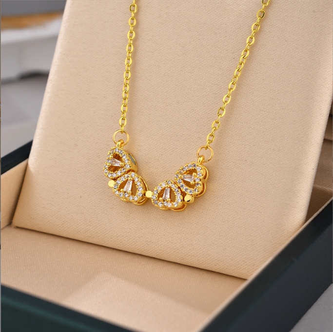 Fashion Magnetic titanium Steel Necklace Love Key Women's necklace Heart-shaped niche design Lady Necklace Jewelry Girl Festival Gift