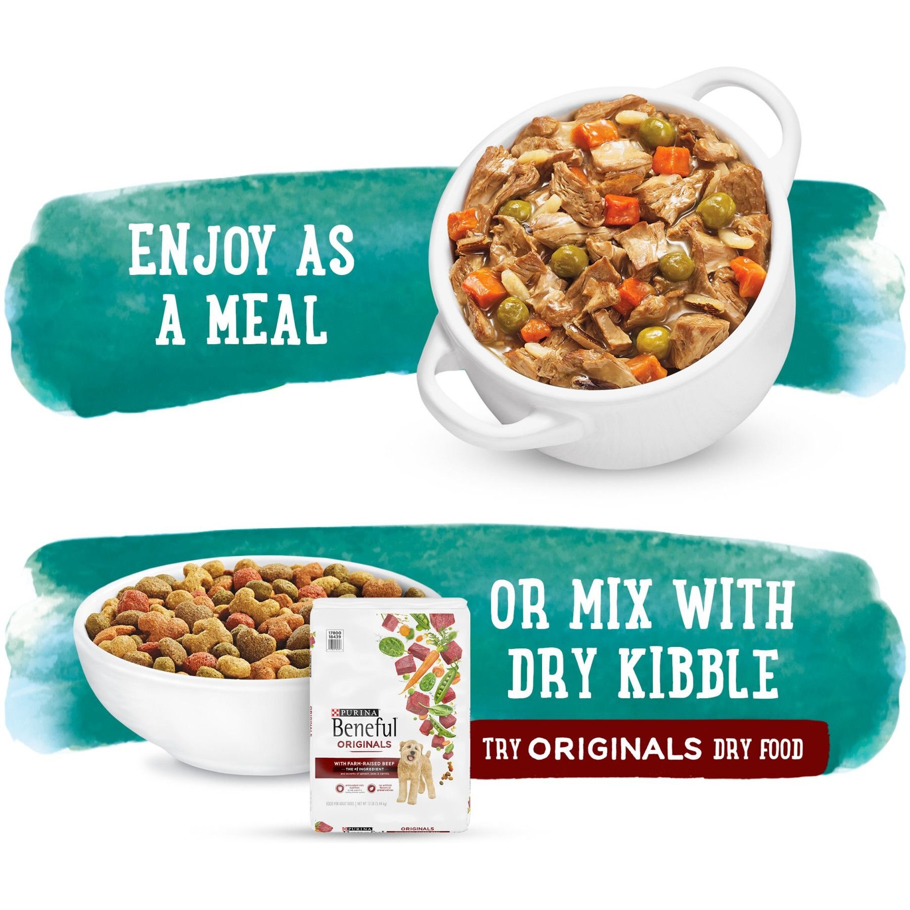 Purina Beneful Prepared Meals Savory Rice & Lamb Stew with Peas & Carrots Wet Dog Food
