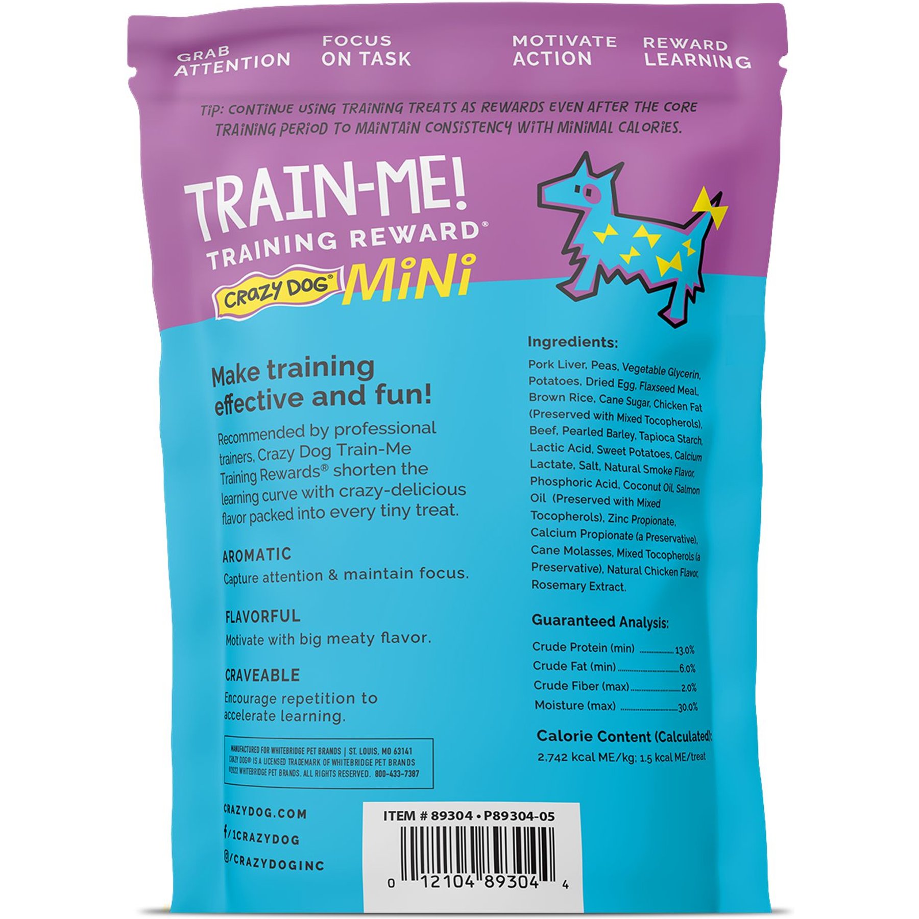 Crazy Dog Train-Me! Minis Beef Flavor Dog Treats