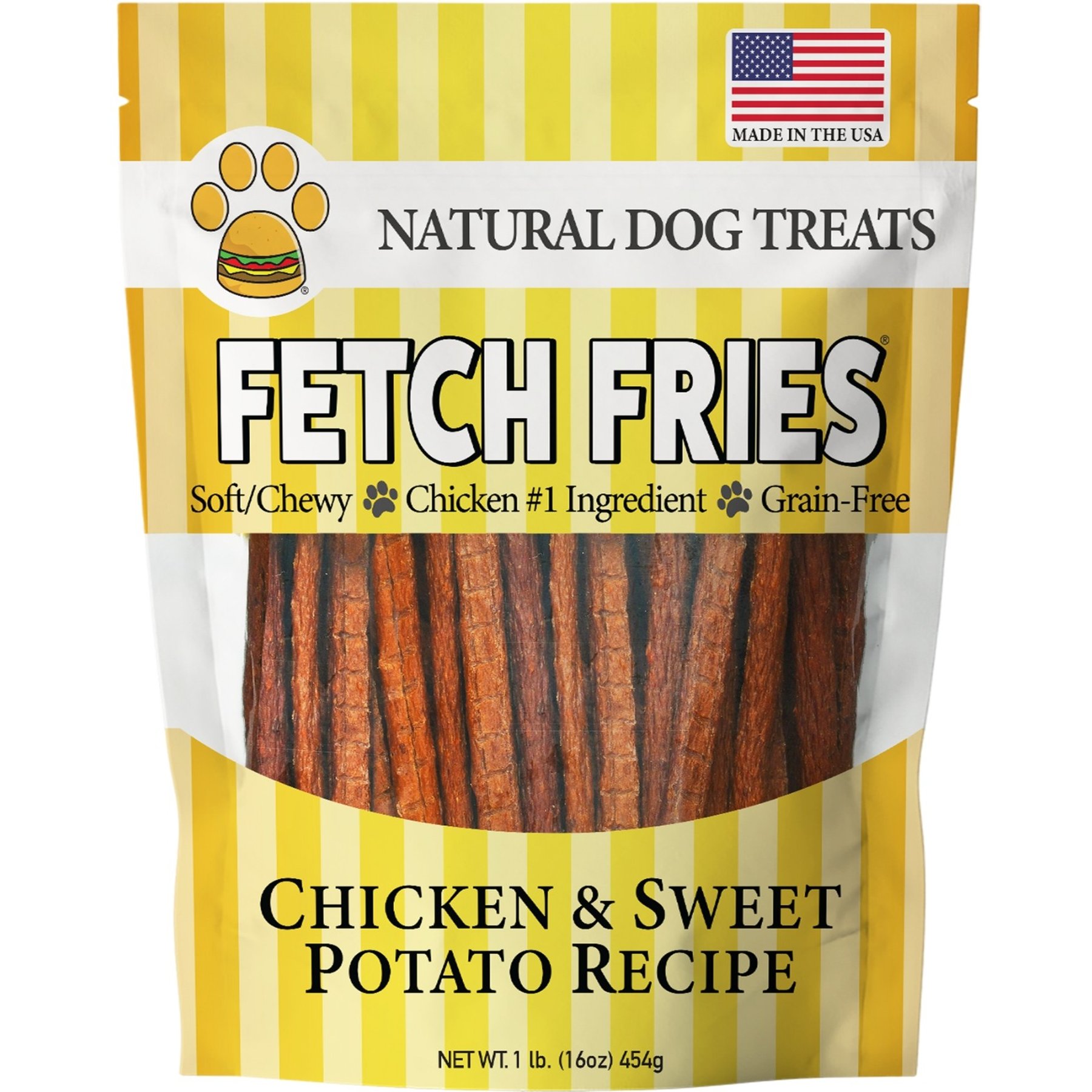 Fast Pet Food Fetch Fries Chicken & Sweet Potato Dog Treats