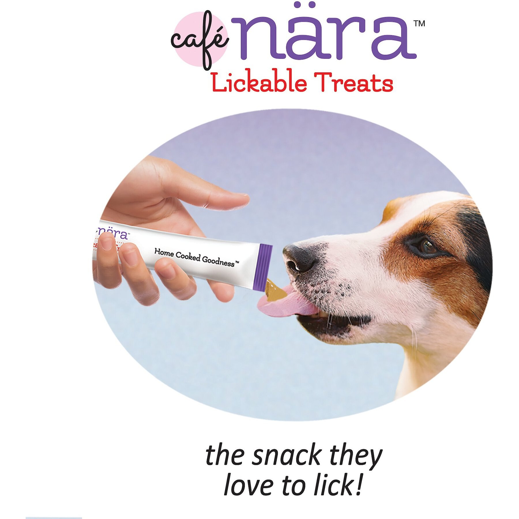 Cafe Nara Peanut Butter Flavored Lickable Dog Treats, 2-oz bag, 4 count
