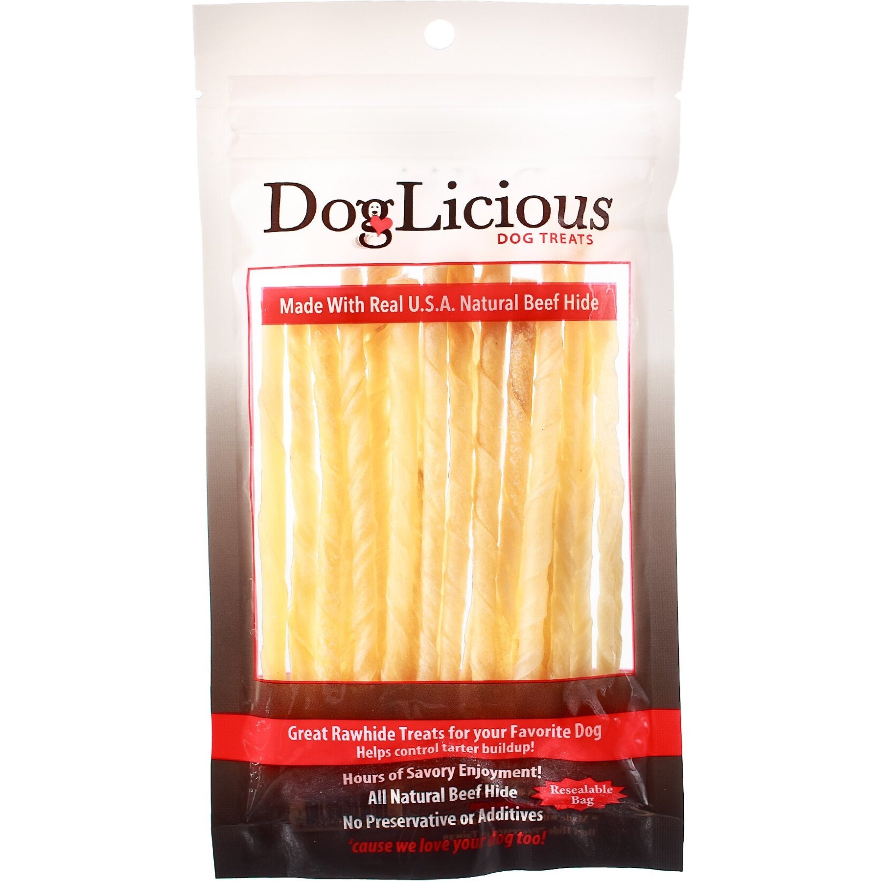 Canine's Choice DogLicious 5" Chew Stick Dog Treats, 20 count