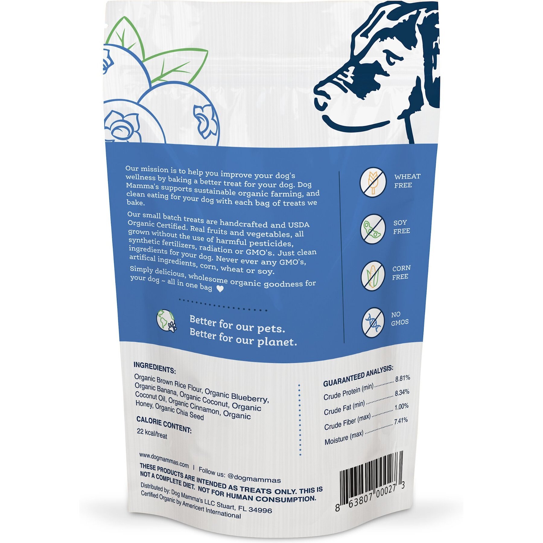 Dog Mamma’s Organic Berry Banana Coco Chunk Dog Treats