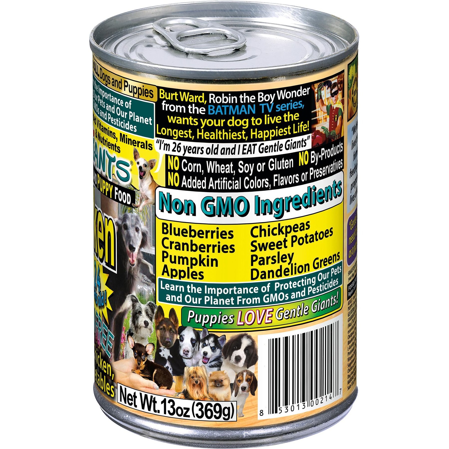 Gentle Giants Natural Non-GMO Puppy Grain-Free Chicken Wet Dog Food