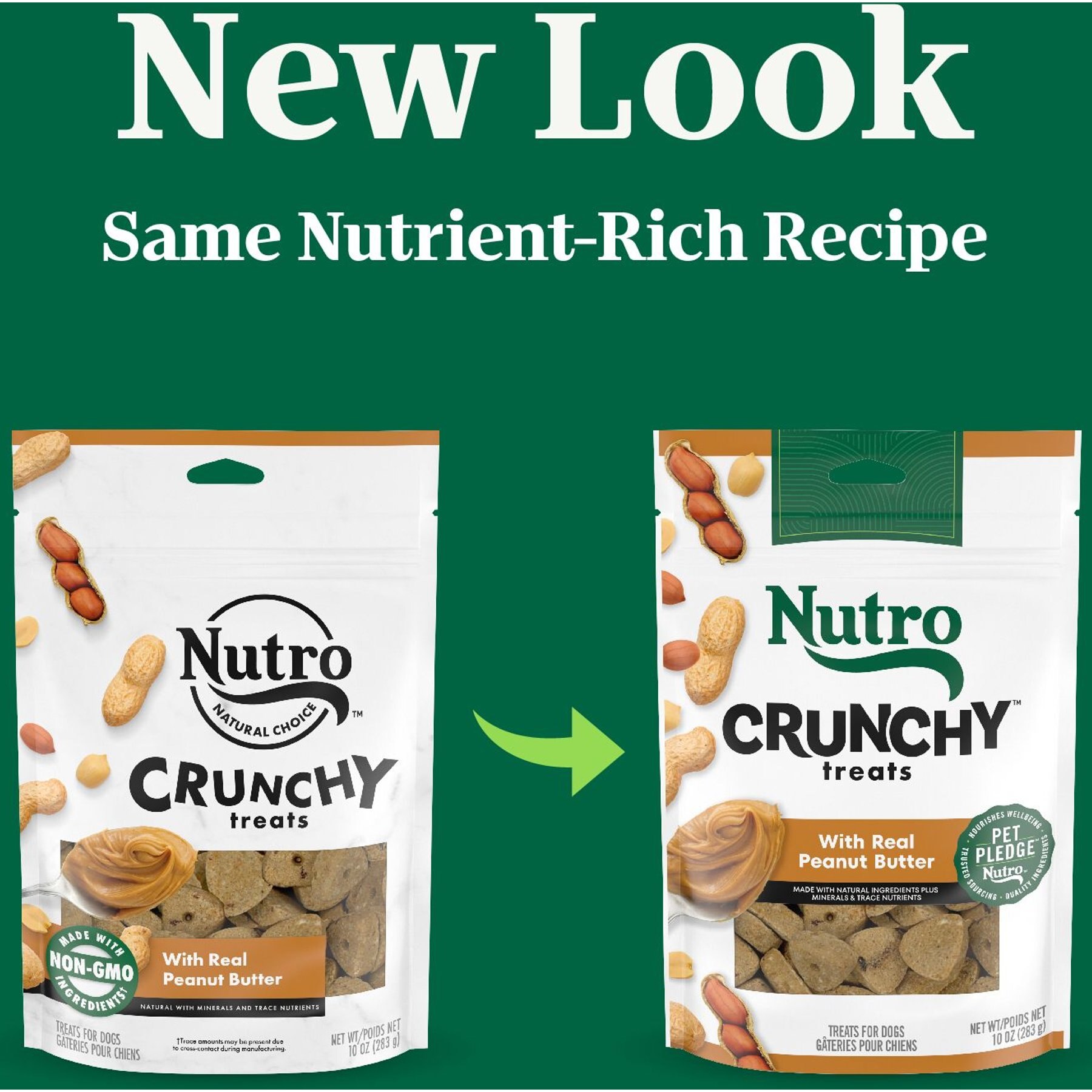 Nutro Crunchy Treats with Real Peanut Butter Dog Treats