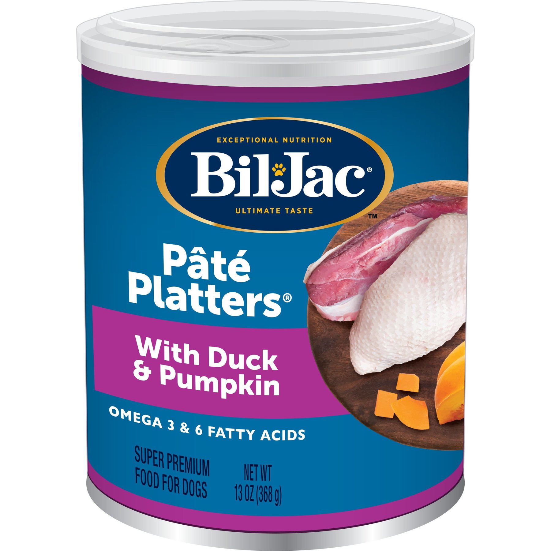 Bil-Jac Pate Platters with Duck & Pumpkin Canned Dog Food