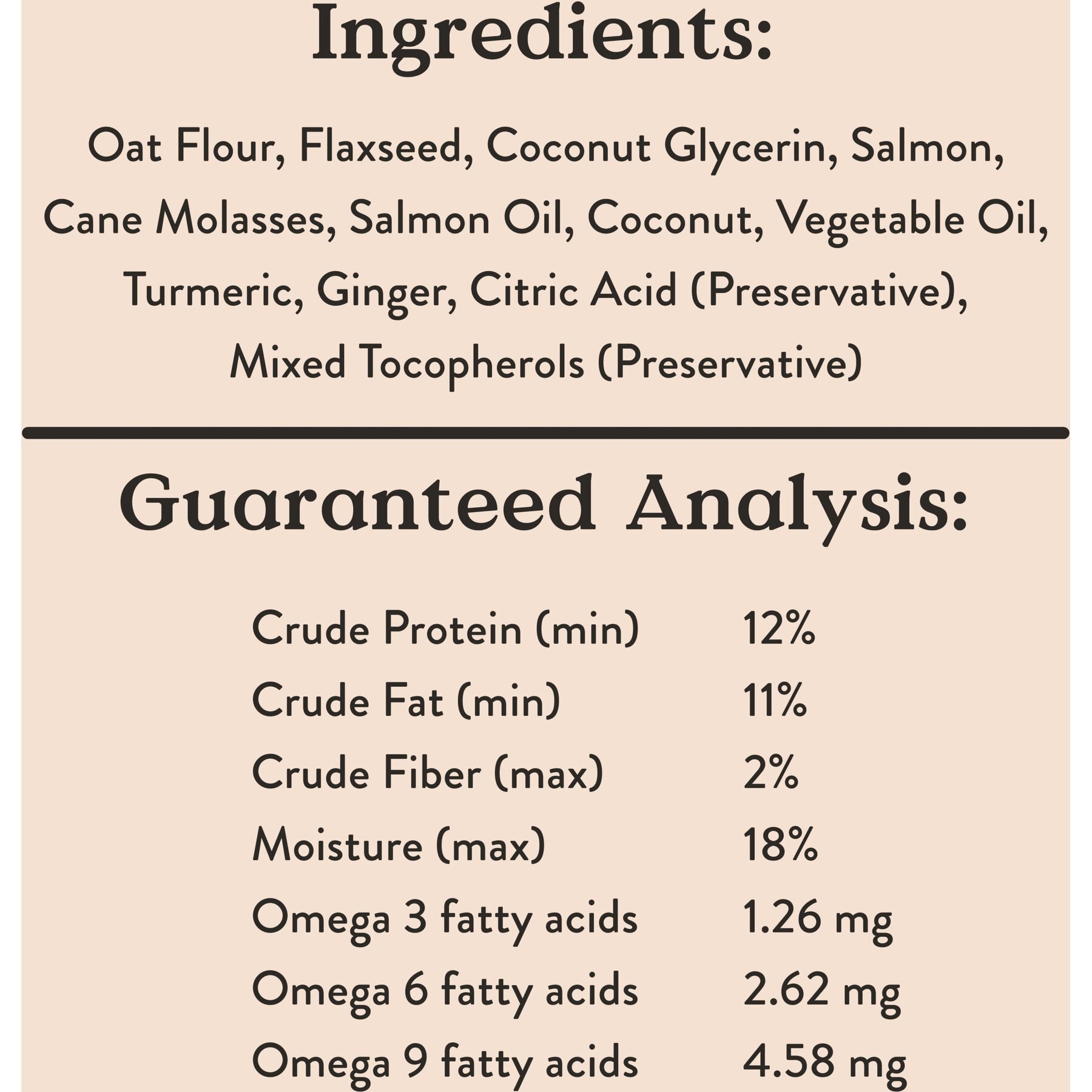 Bocce's Bakery Dailies Good Hair Salmon Recipe Dog Treats, 6-oz pouch