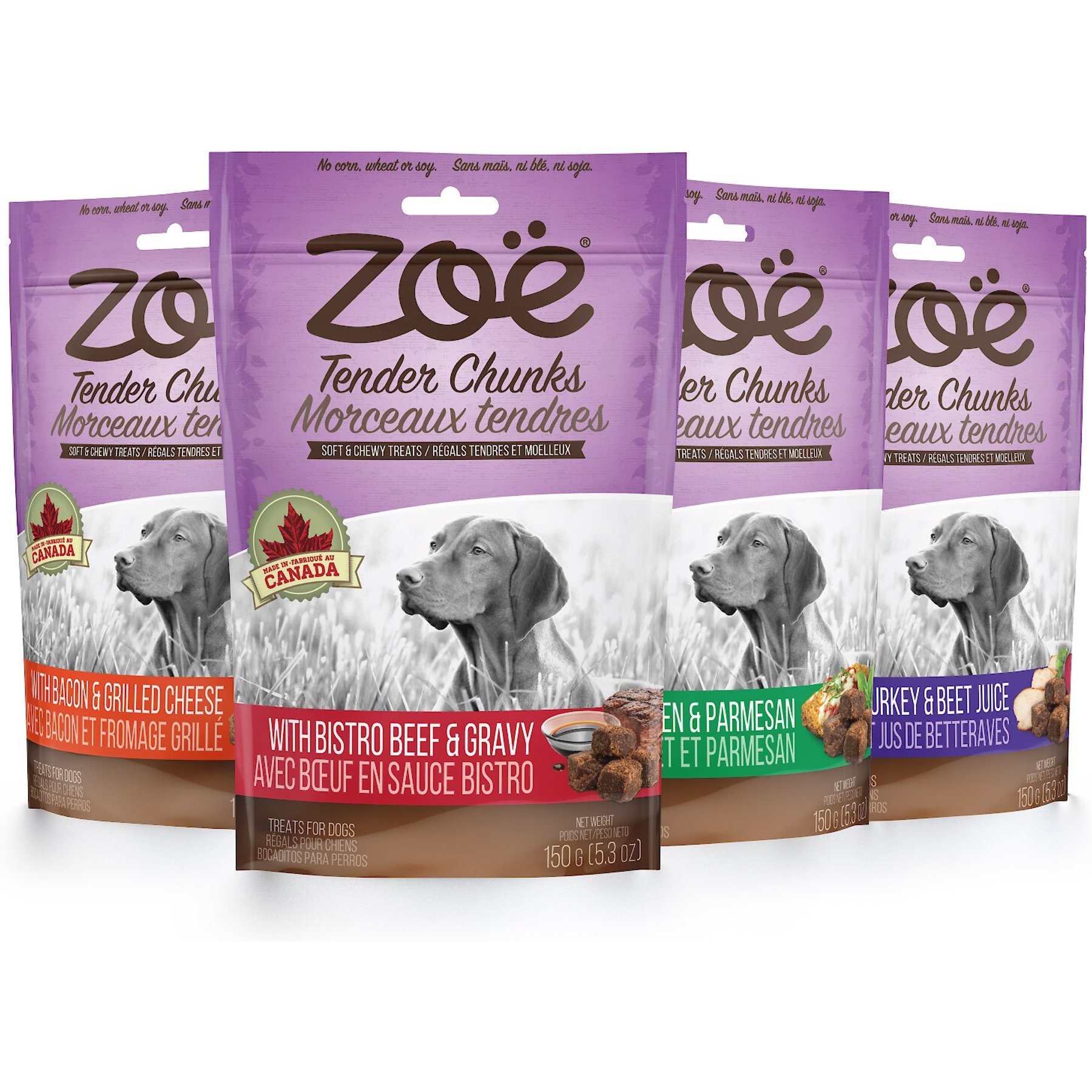 Zoe Tender Chunks Beef & Gravy Grain-Free Dog Treats