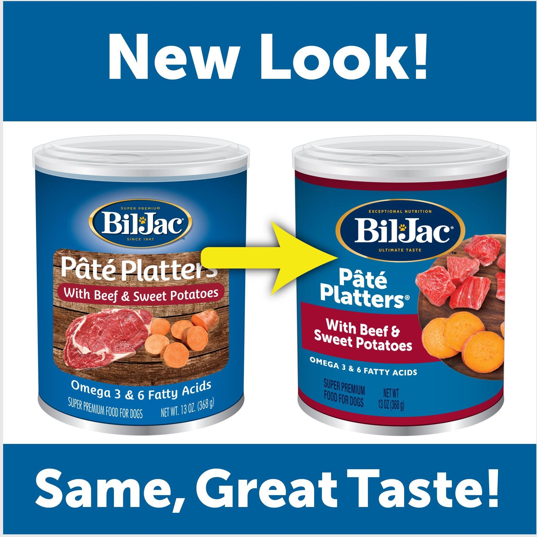 Bil-Jac Pate Platters with Beef & Sweet Potatoes Canned Dog Food