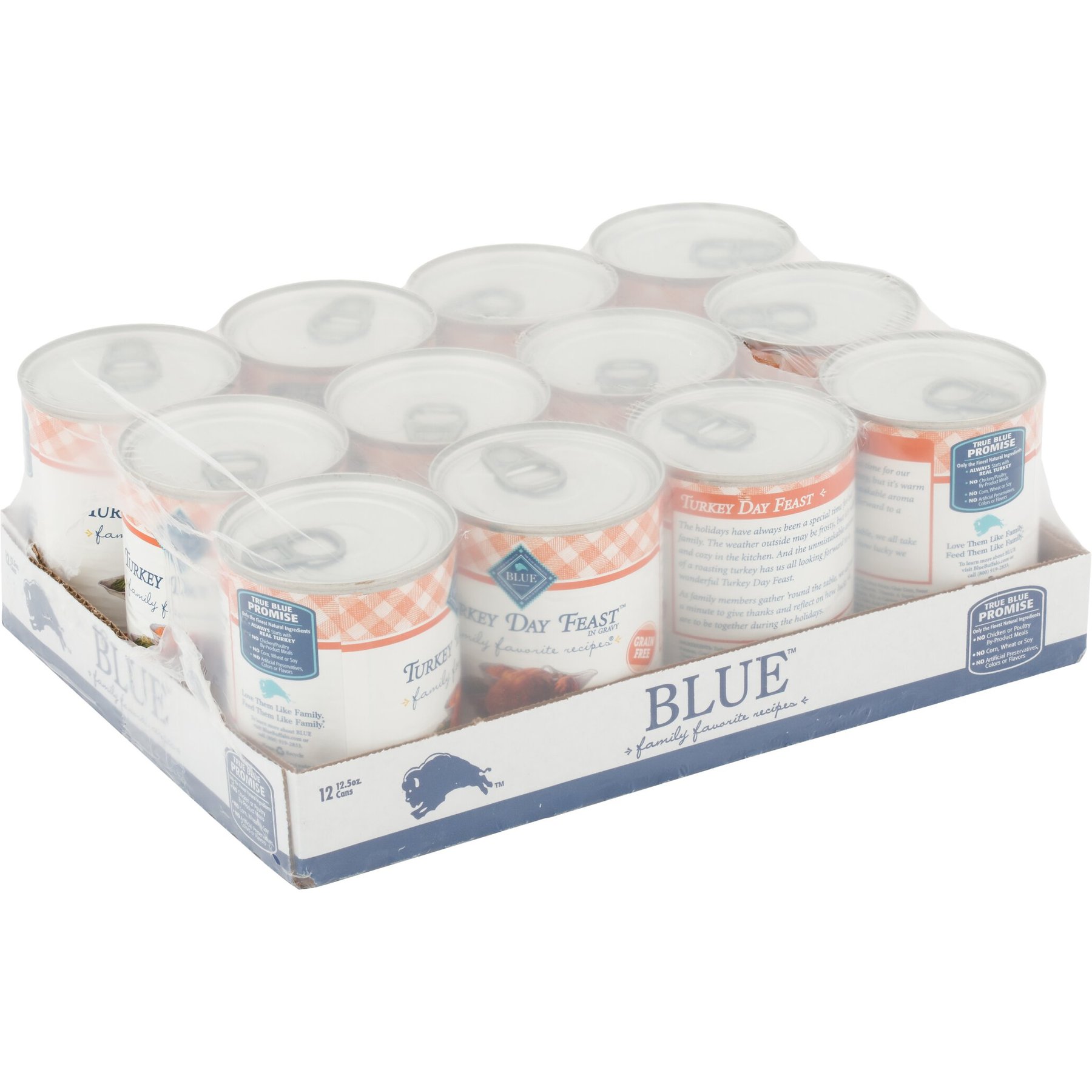 Blue Buffalo Family Favorite Grain-Free Recipes Turkey Day Feast Canned Dog Food