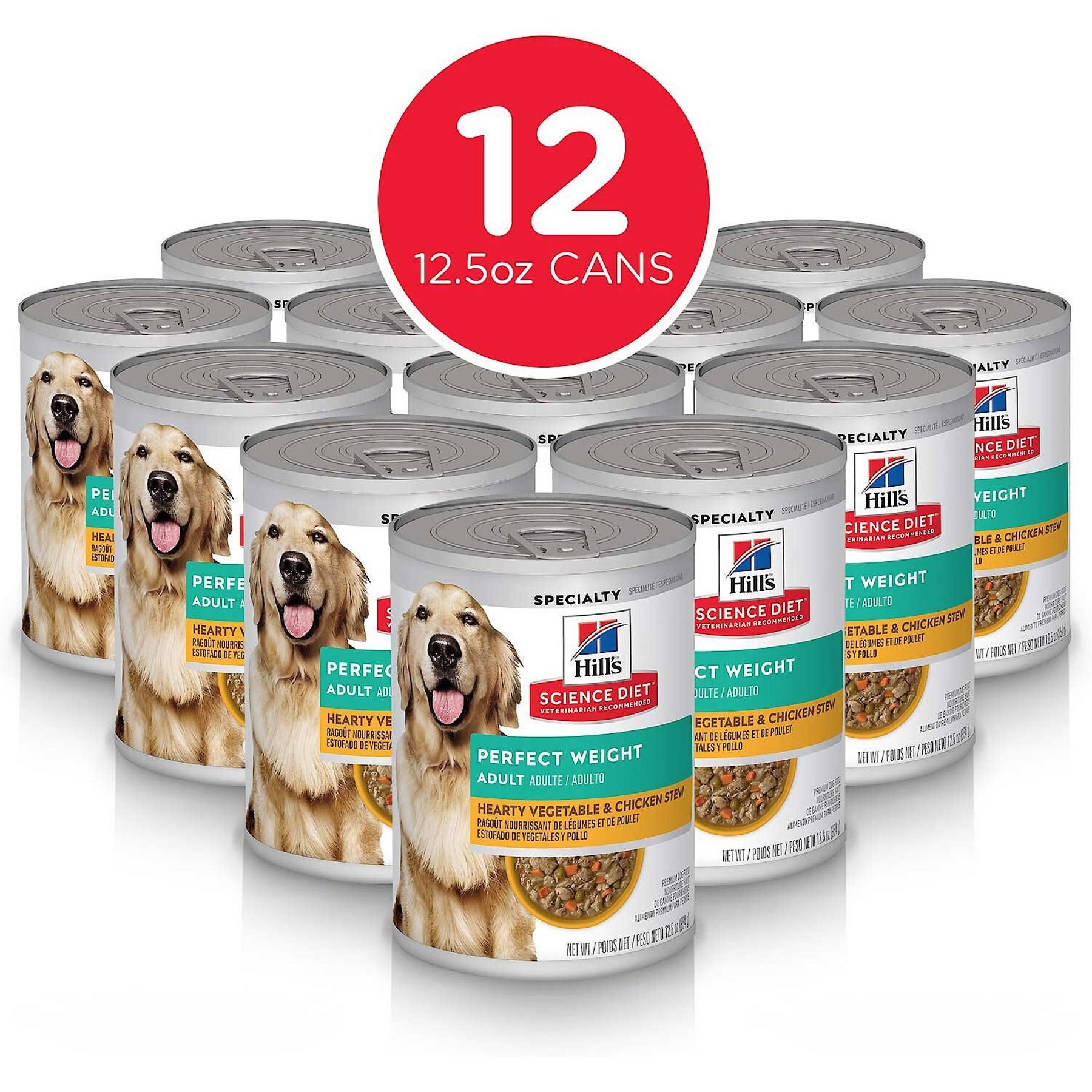 Hill's Science Diet Adult Perfect Weight Hearty Vegetable & Chicken Stew Canned Dog Food