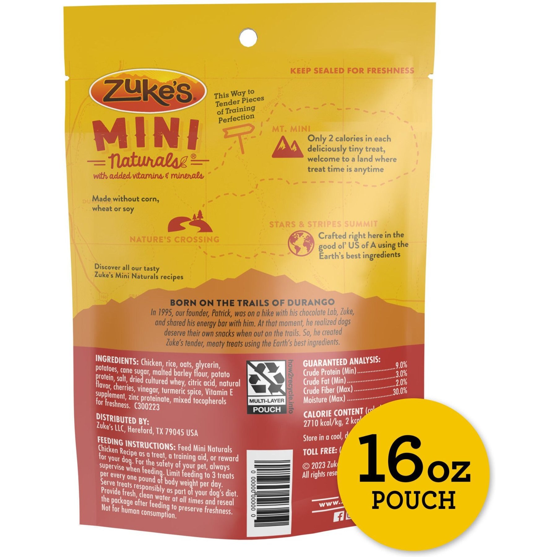 Zuke's Mini Naturals Chicken Recipe Training Dog Treats