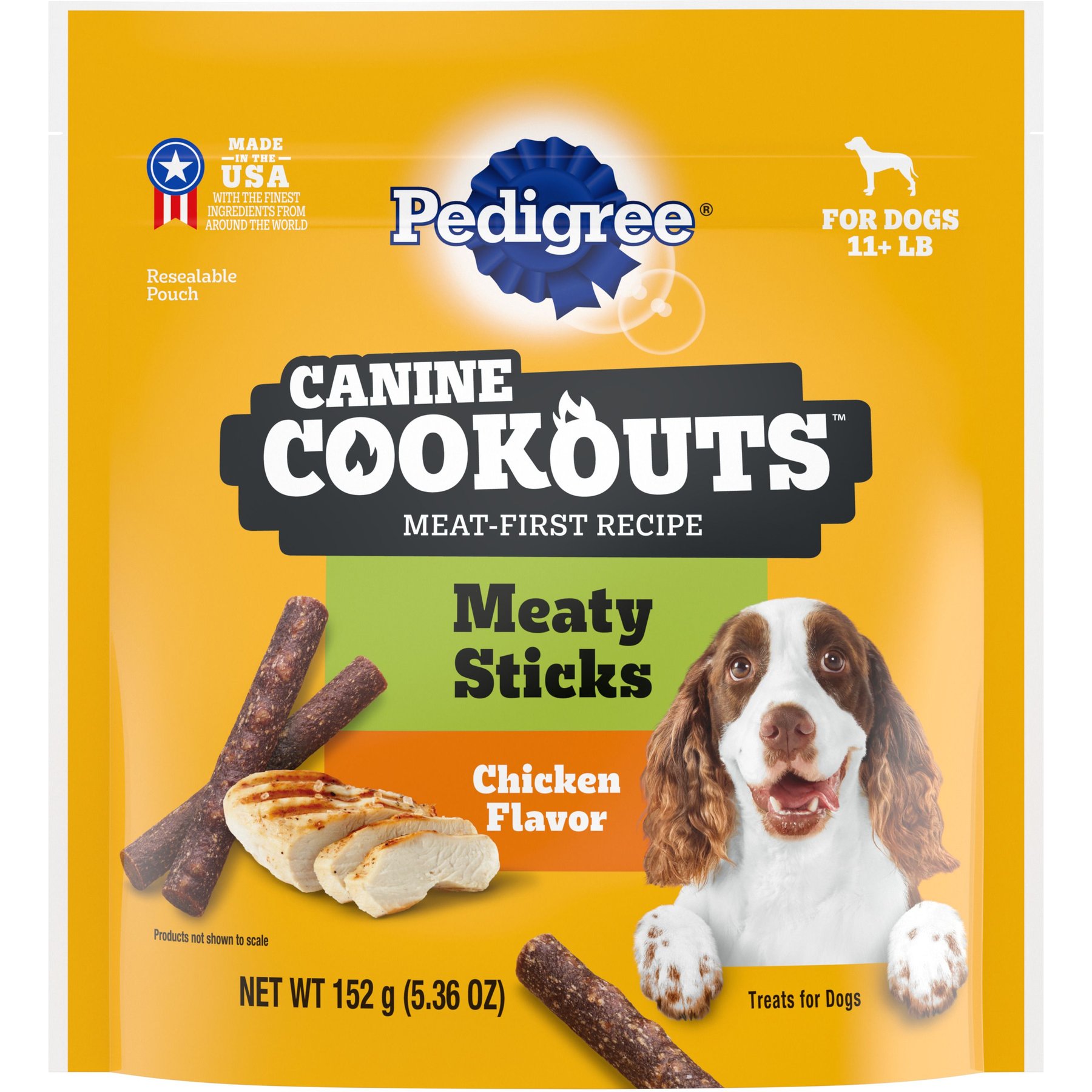 Pedigree Canine Cookout Chicken Flavored High-Protein Adult Meaty Sticks Soft Dog Treats
