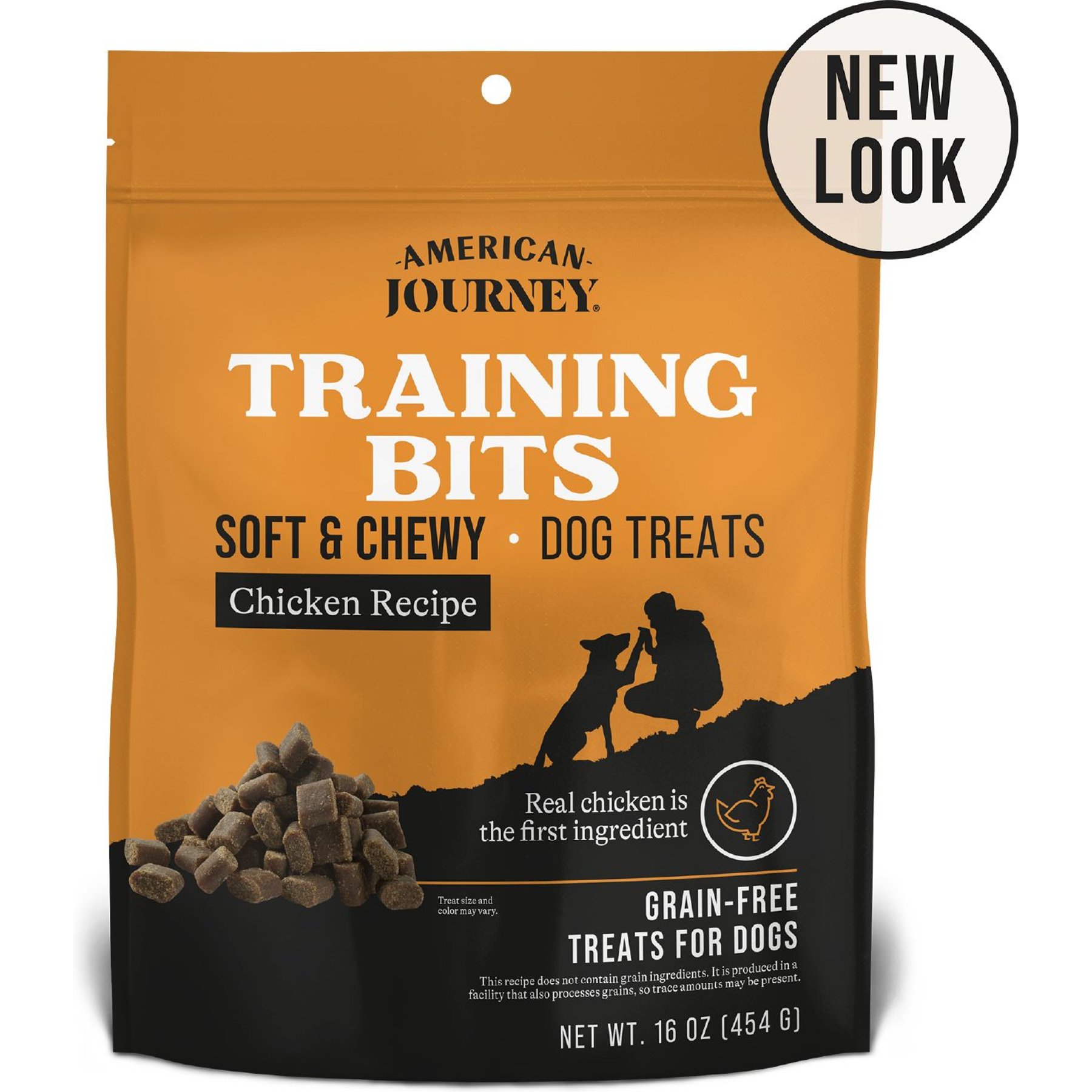 American Journey Chicken Recipe Grain-Free Soft & Chewy Training Bits Dog Treats