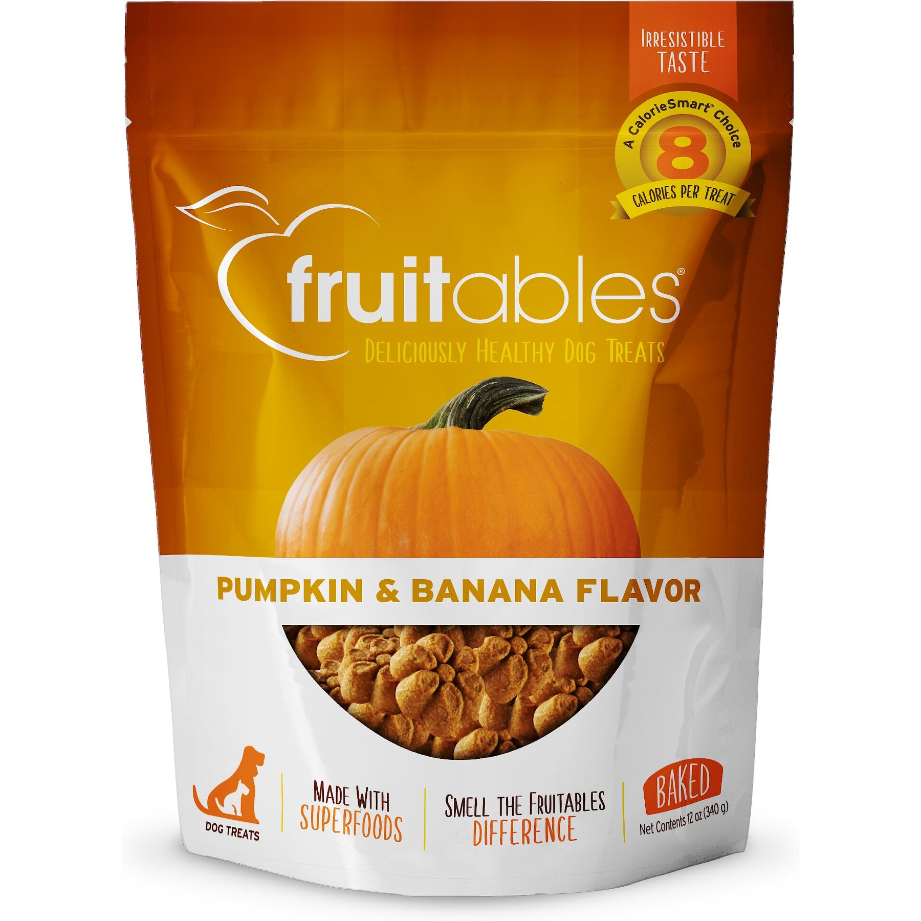 Fruitables Pumpkin & Banana Flavor Dog Treats