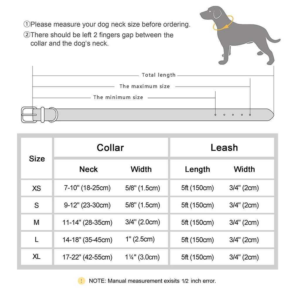 Personalized Dog ID Collar With Leash Soft Padded PU Leather Dogs Collar and Leash Set Anti-lost Tag For Small Medium Large DogsXJ241114