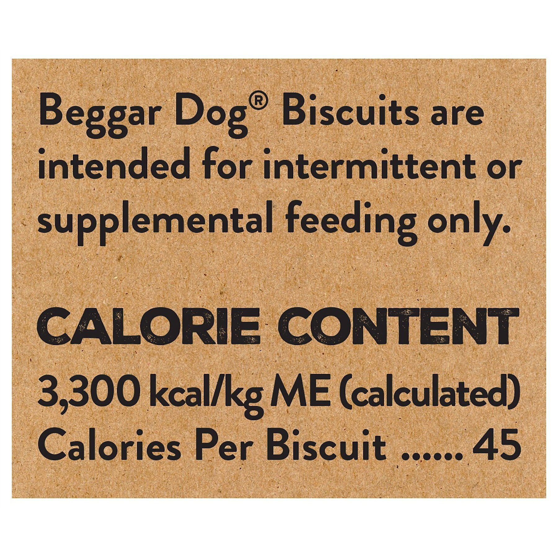 Beggar Dog Original Recipe Chicken Meal & Oats Crunchy Biscuit Dog Treats, 16-oz box