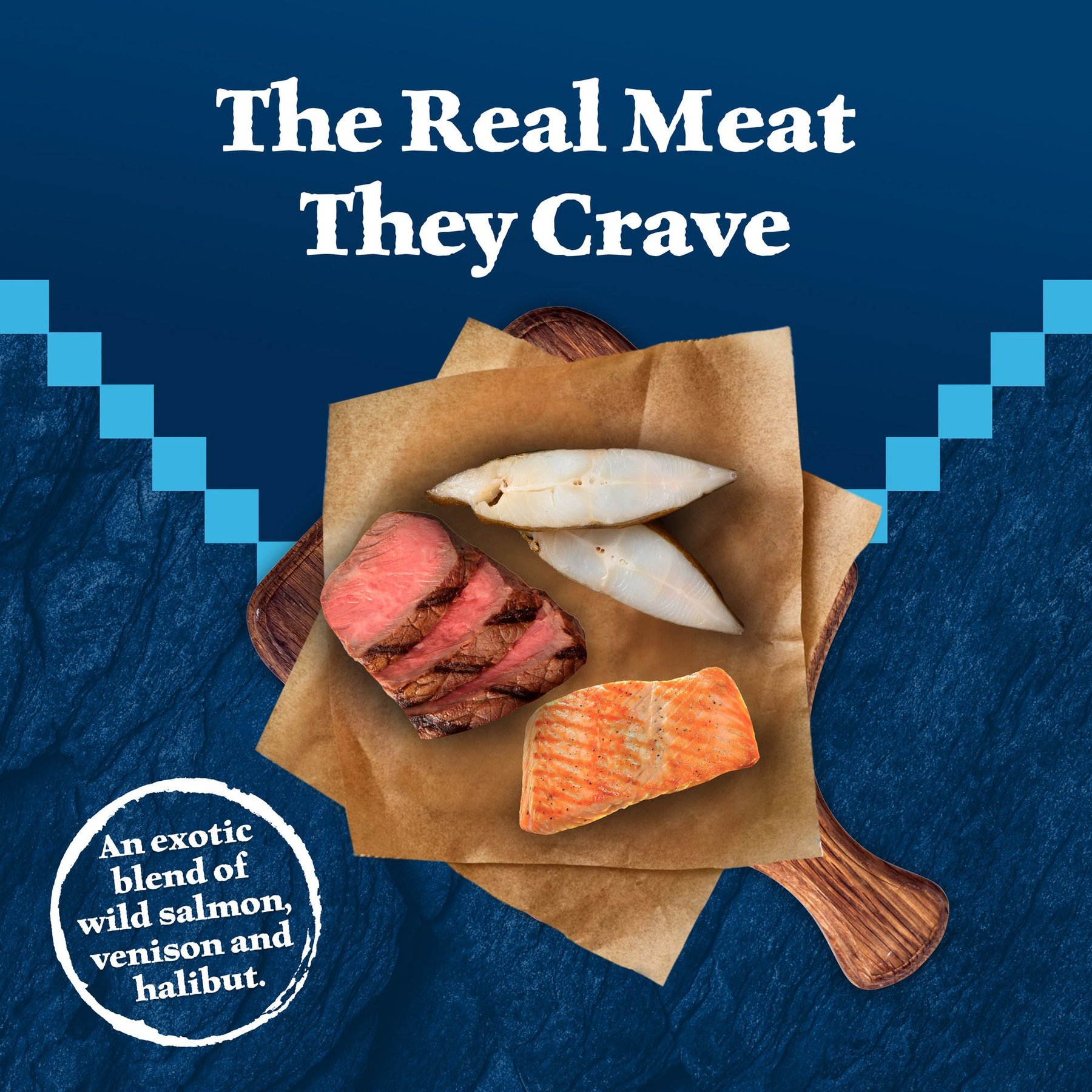 Blue Buffalo Wilderness Denali Dinner High-Protein & Grain-Free Wild Salmon, Venison & Halibut Wet Dog Food