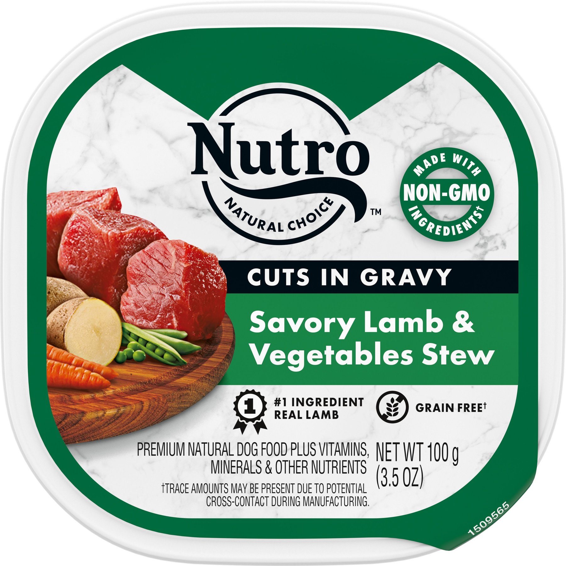 Nutro Grain-Free Savory Lamb & Vegetables Stew Cuts in Gravy Adult Wet Dog Food