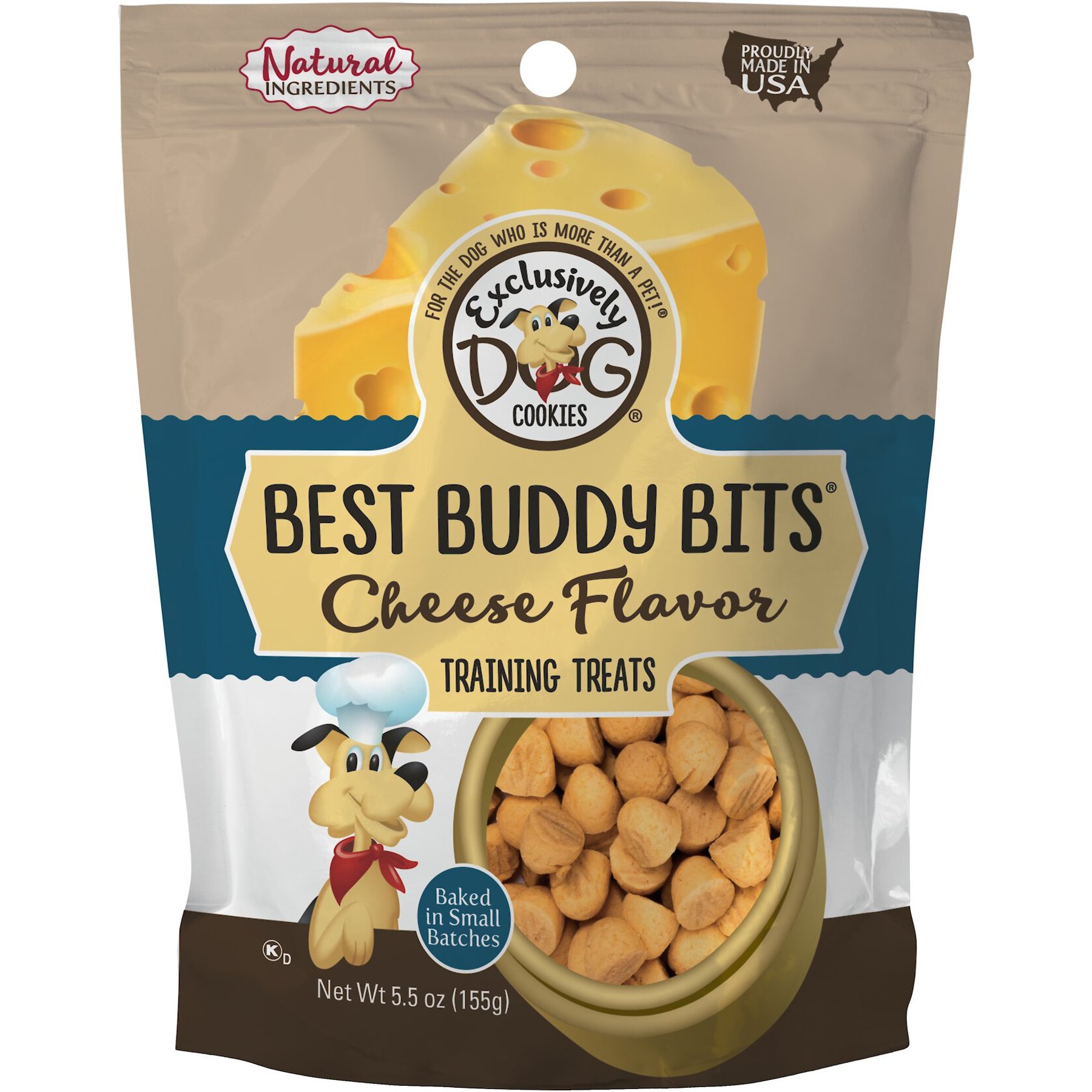 Exclusively Dog Best Buddy Bits Cheese Flavor Dog Treats