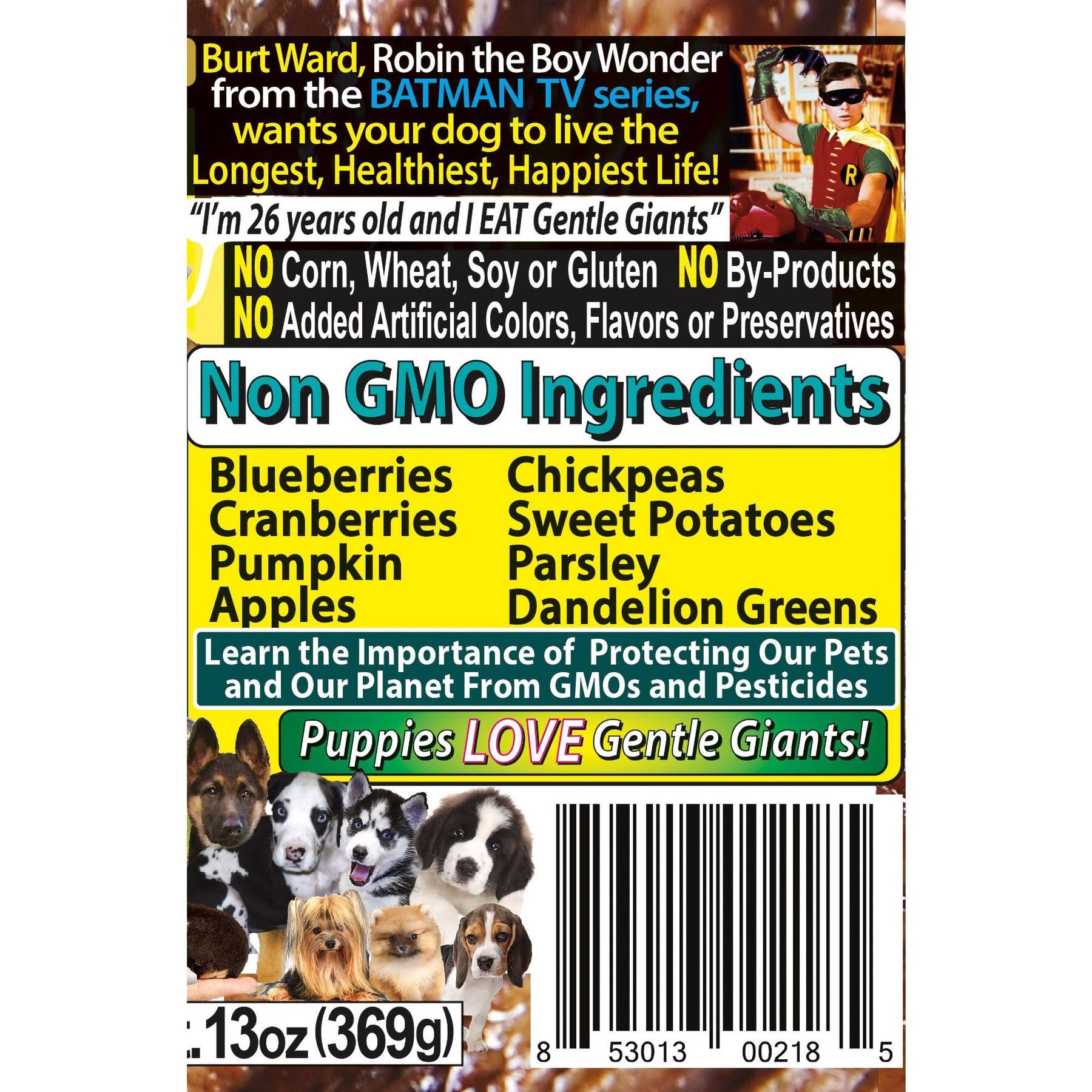 Gentle Giants Non-GMO Puppy Grain-Free Beef Wet Dog Food