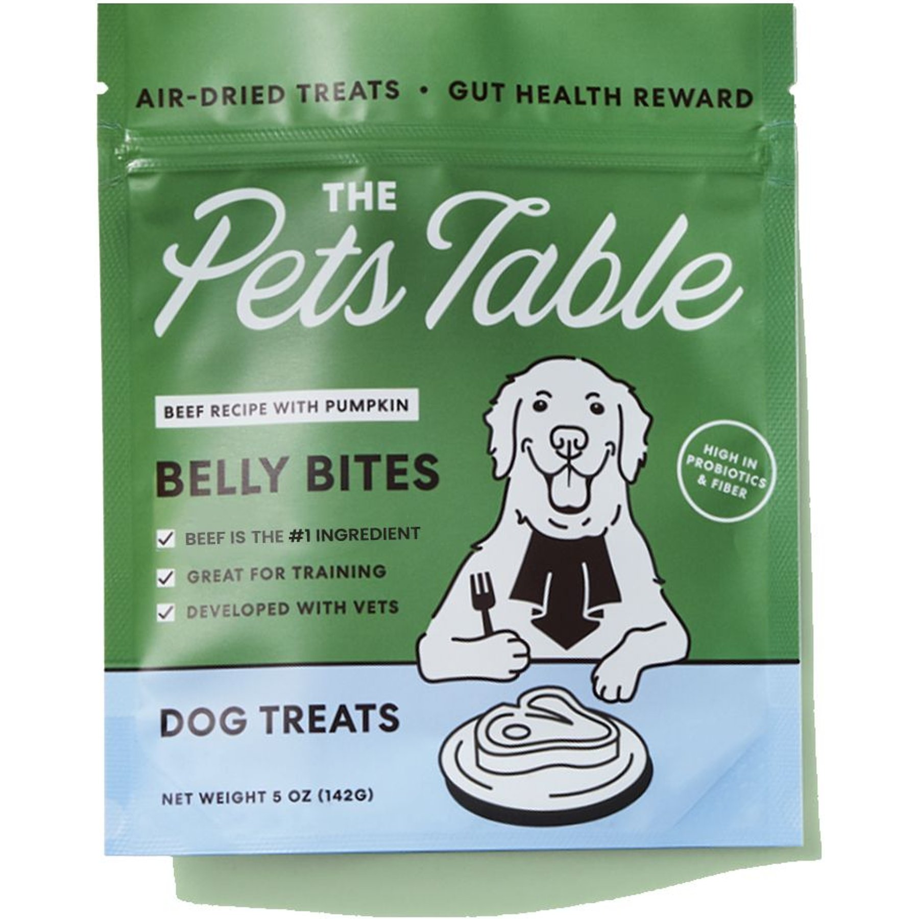 The Pets Table Beef Limited Ingredient Diet Air-Dried Dog Treats, 5-oz bag