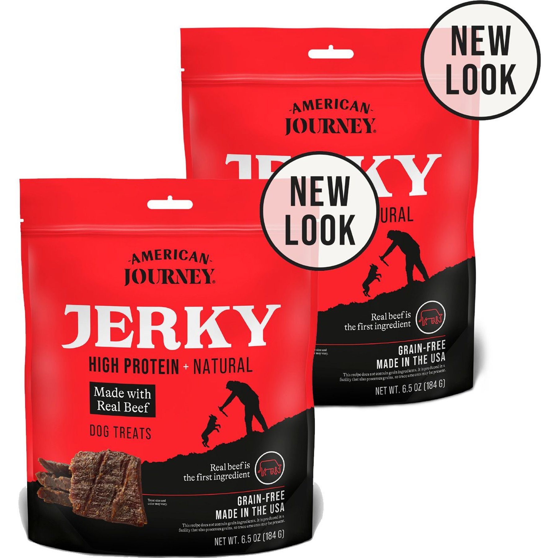 American Journey Beef Jerky Natural Grain-Free Dog Treats