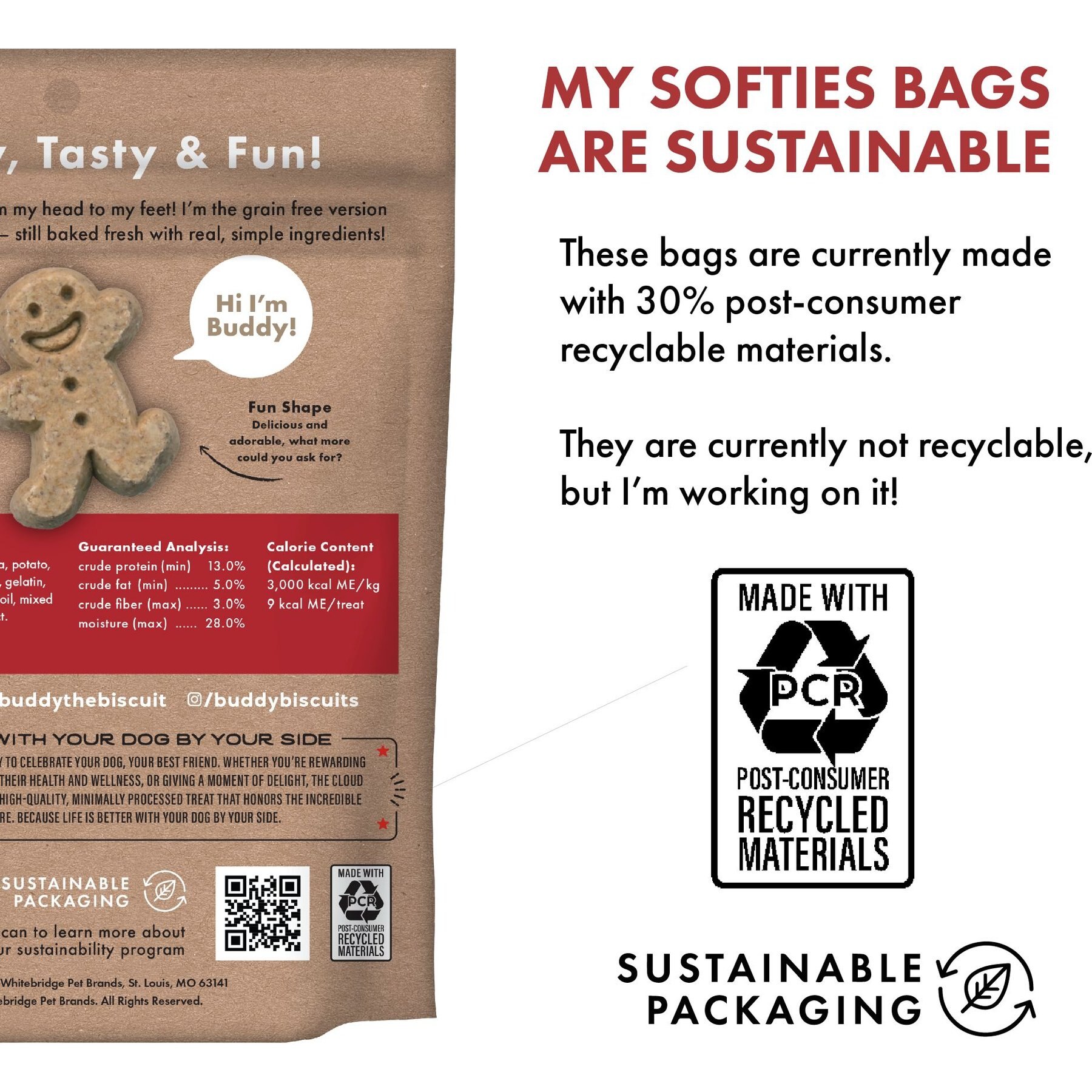Buddy Biscuits Grain-Free Soft & Chewy with Grilled Beef Dog Treats