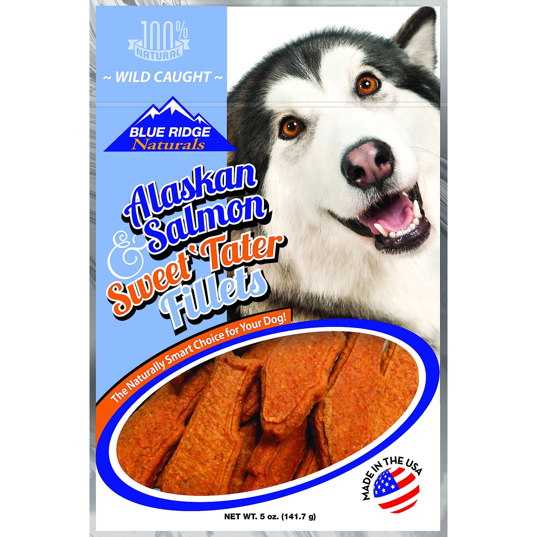Blue Ridge Naturals Alaskan Salmon & Sweet Tater Fillets Dog Treats