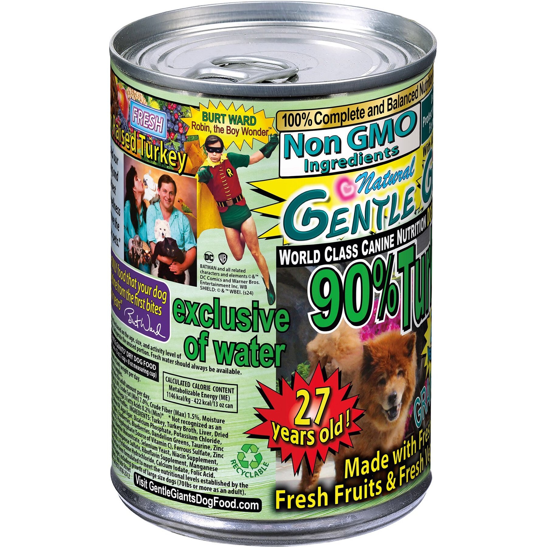 Gentle Giants Non-GMO Puppy Grain-Free Turkey Wet Dog Food