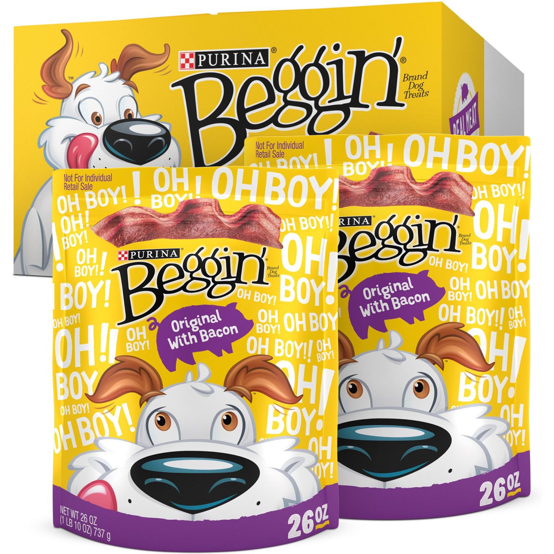 Purina Beggin' Strips Original with Bacon Flavored Dog Treats