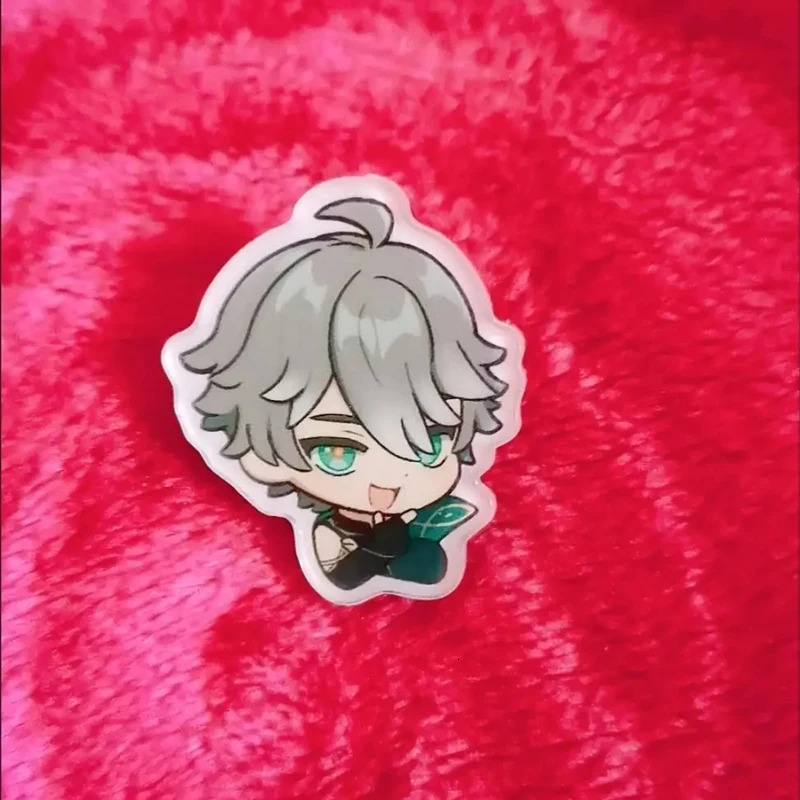 Sell Low Price 56PcsSet 23cm Anime Genshin Impact Acrylic Brooch Pin Cosplay Badge Accessories For Clothes Backpack Gifts 240412