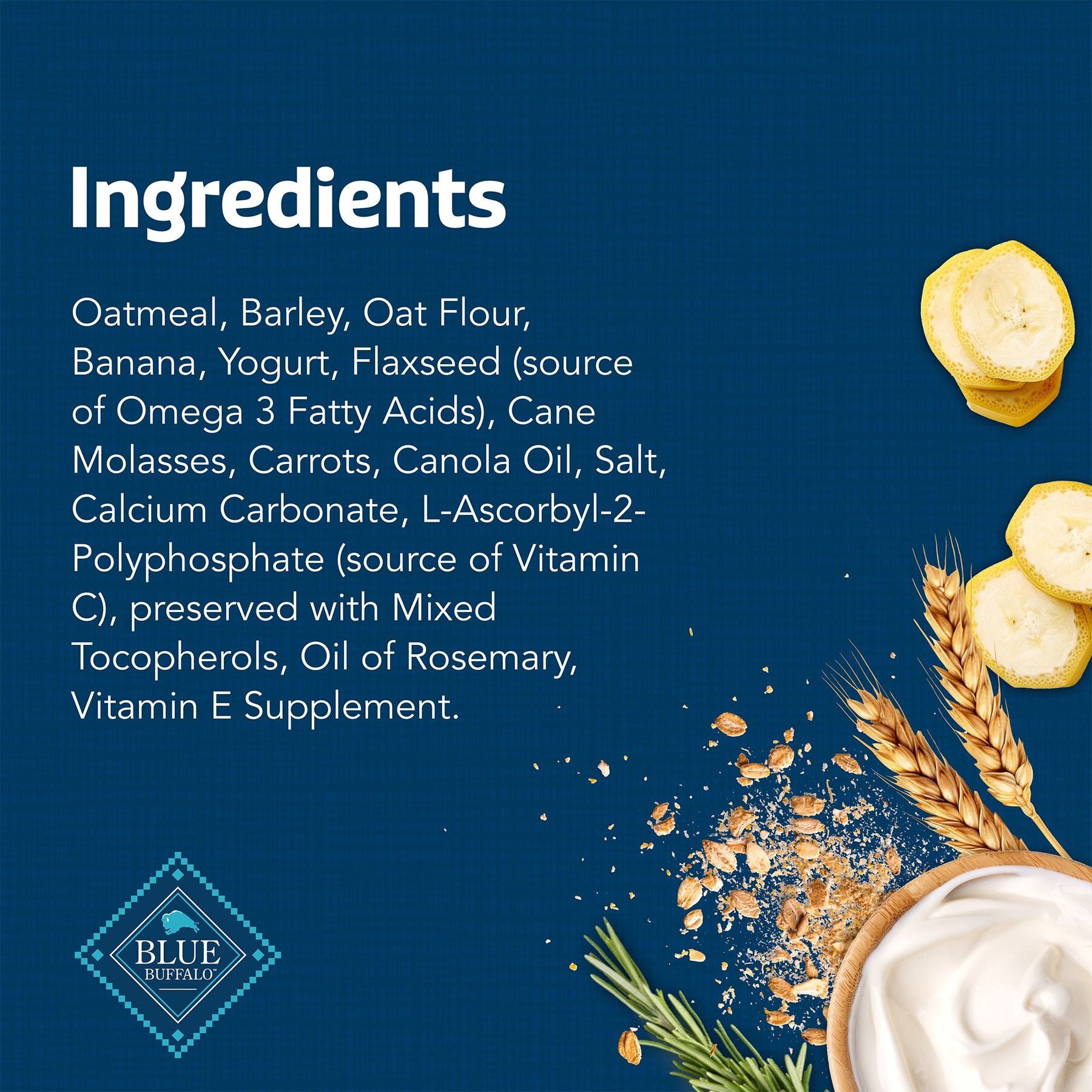 Blue Buffalo Health Bars Baked with Banana & Yogurt Dog Treats