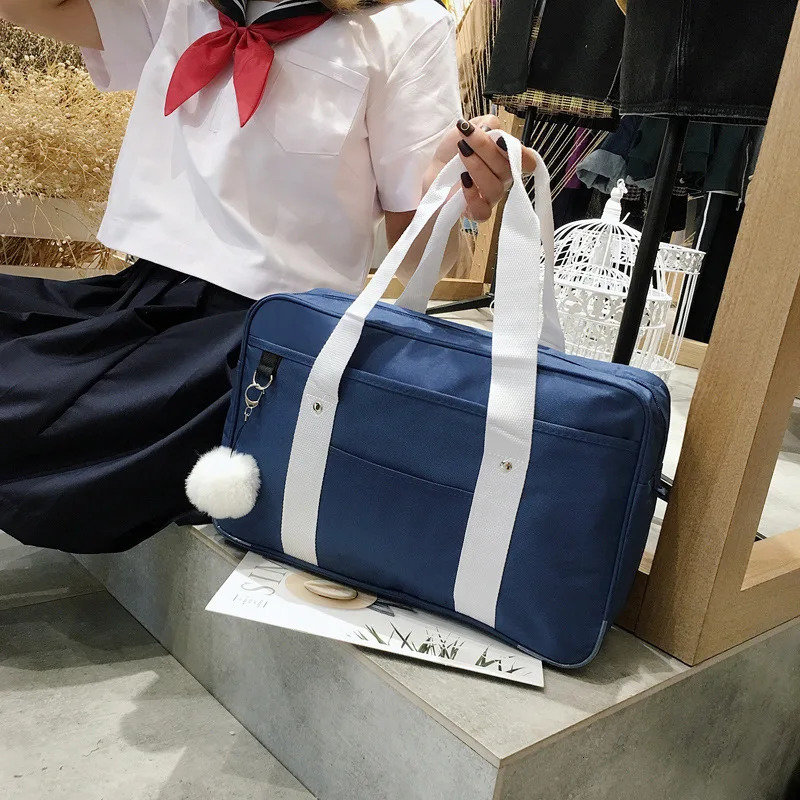 Japanese College Student Bags School Bag JK Briefcase Anime Cospaly Costume Shoulder Tote Messenger Handbags 240415