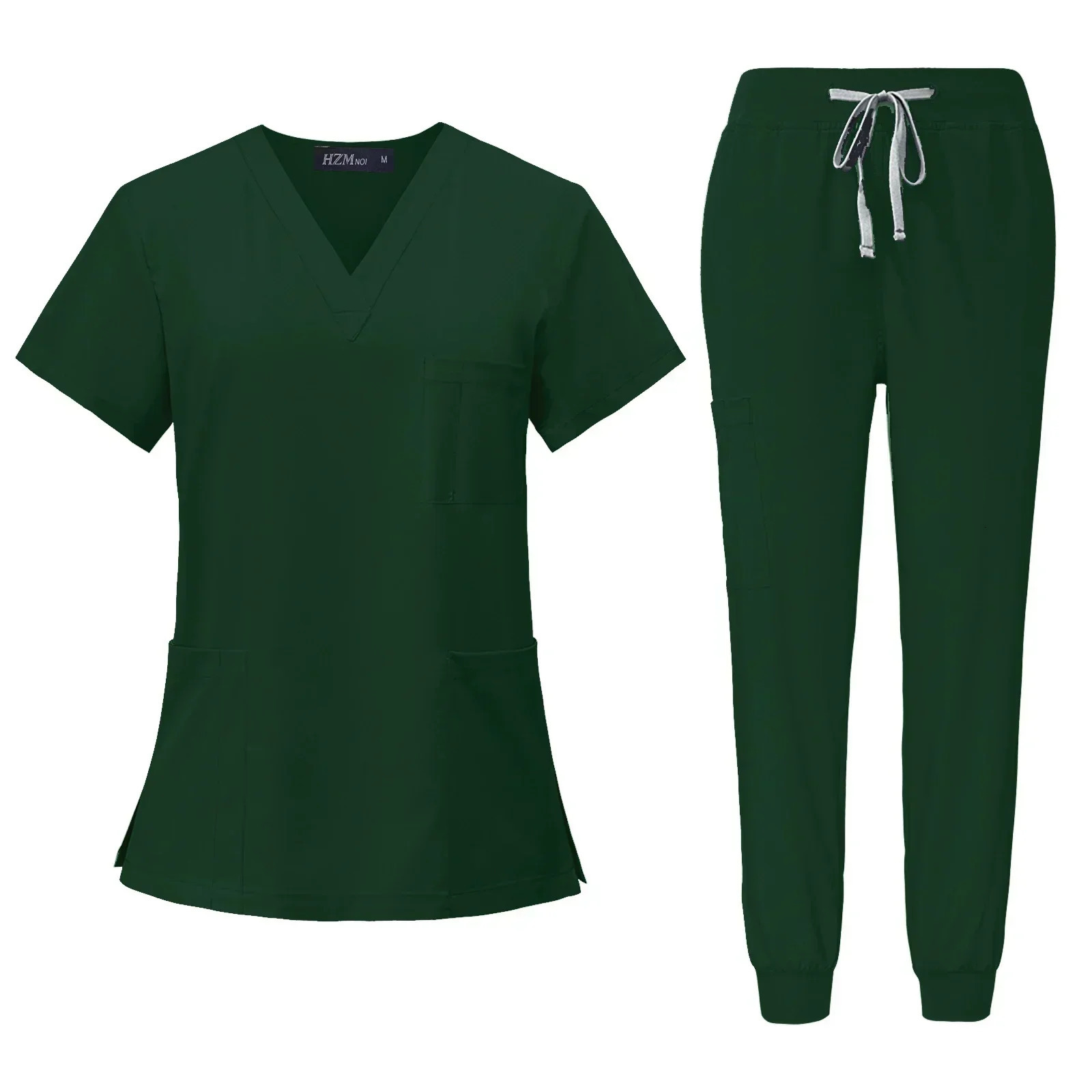 Multicolor Unisex Short Sleeved Pharmacy Nurse Uniform Hospital Doctor Workwear Oral Dental Surgery Uniforms Scrubs Sets 240420