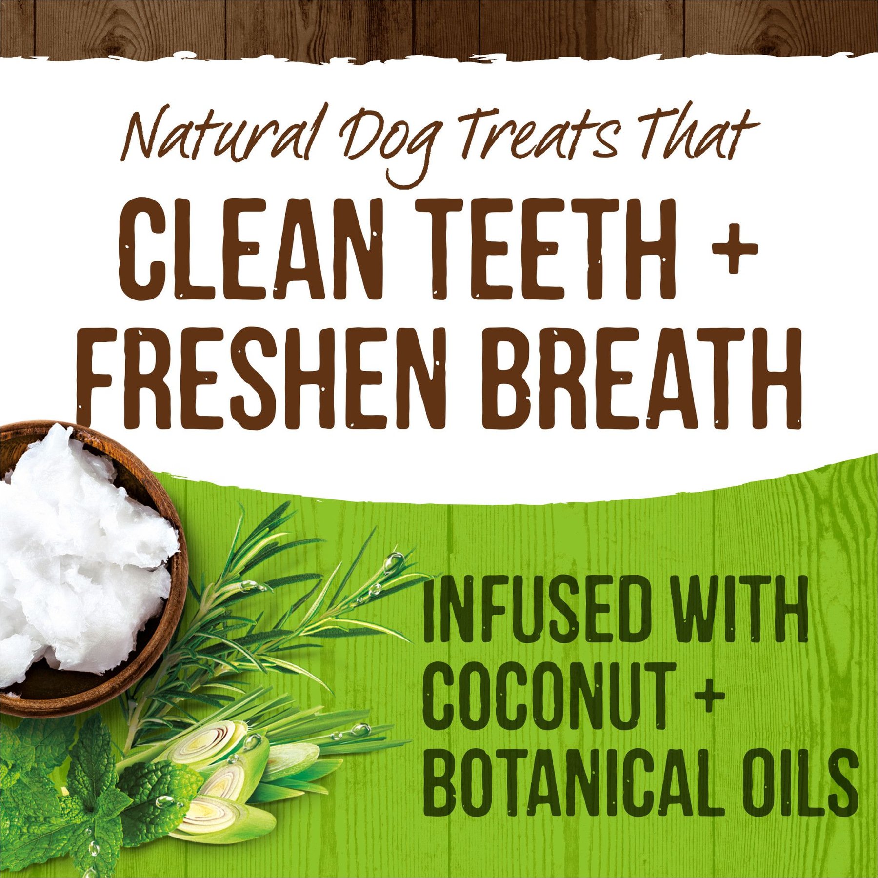 Merrick Fresh Kisses Infused with Coconut Oil & Botanicals Extra Small Dental Dog Treats