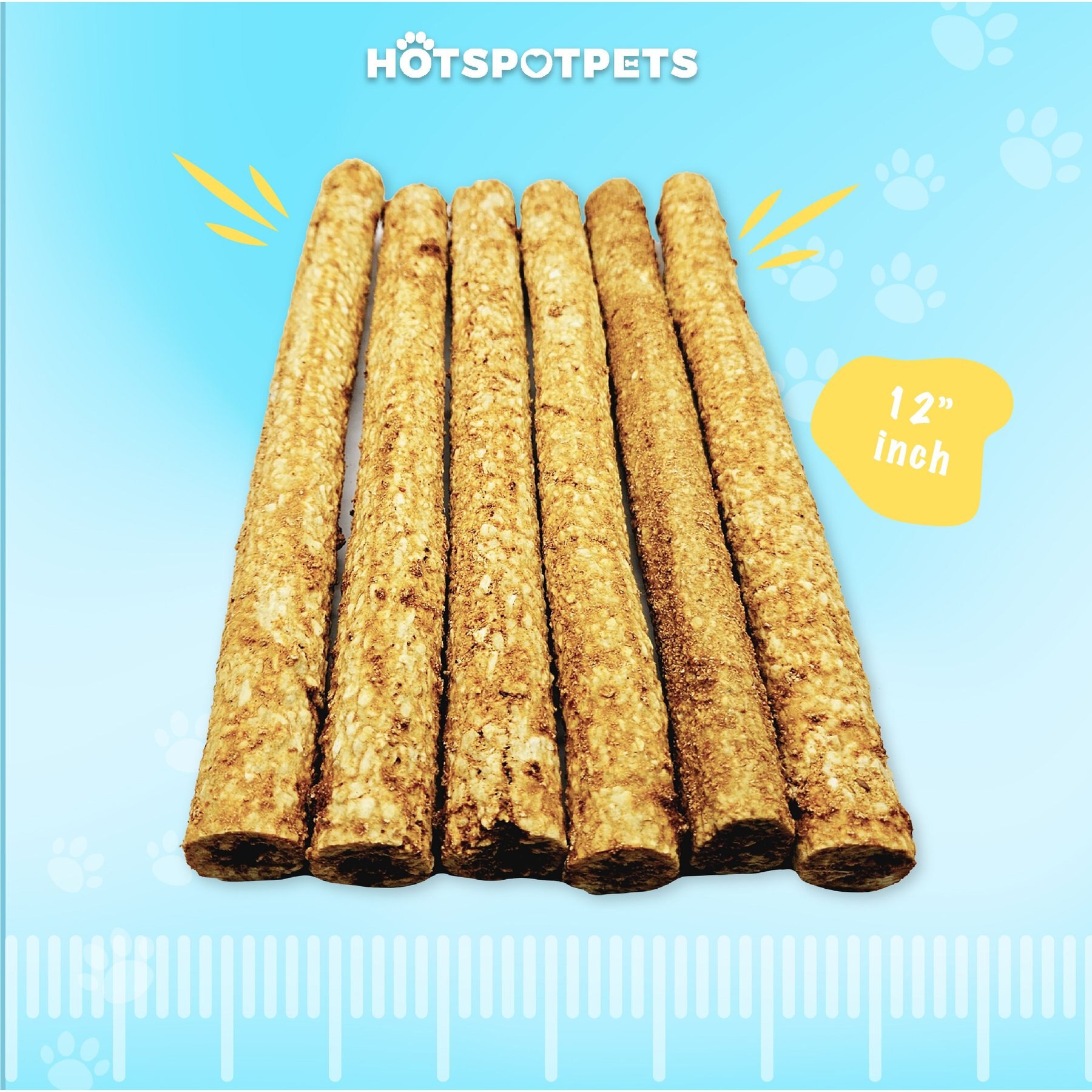 HOTSPOT PETS 12-in Beef Crunchy Munchy Rolls Dog Treats
