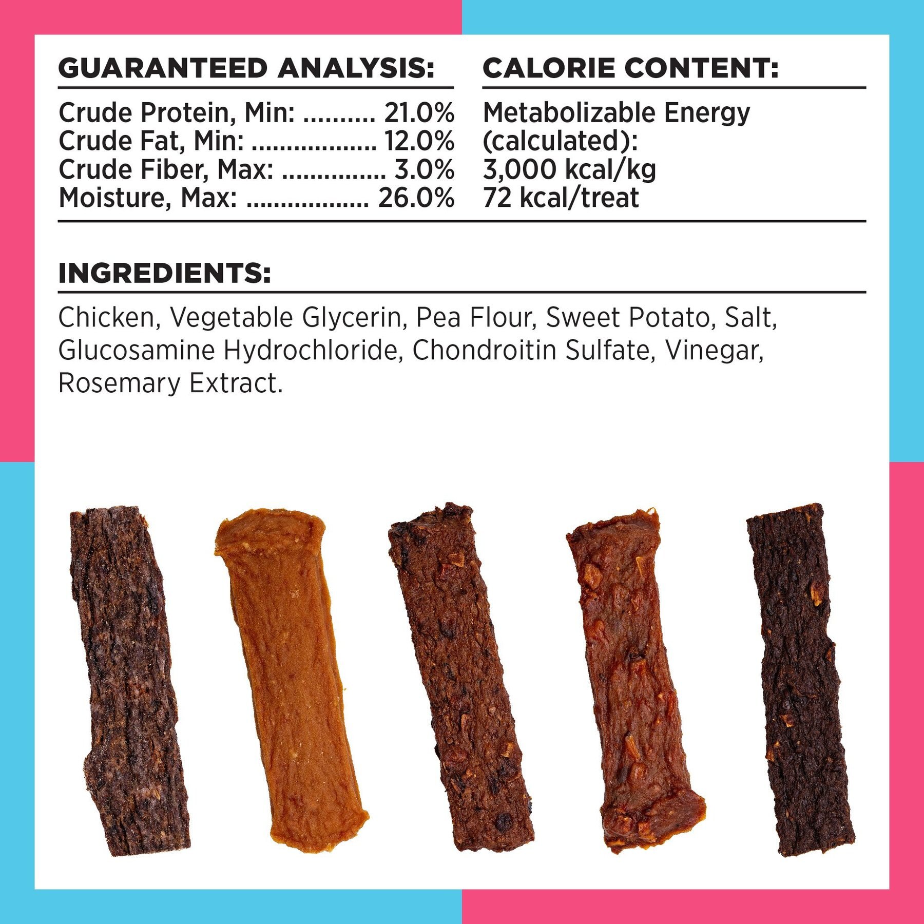 BIXBI Liberty Hip & Joint Chicken Jerky Grain-Free Dog Treats