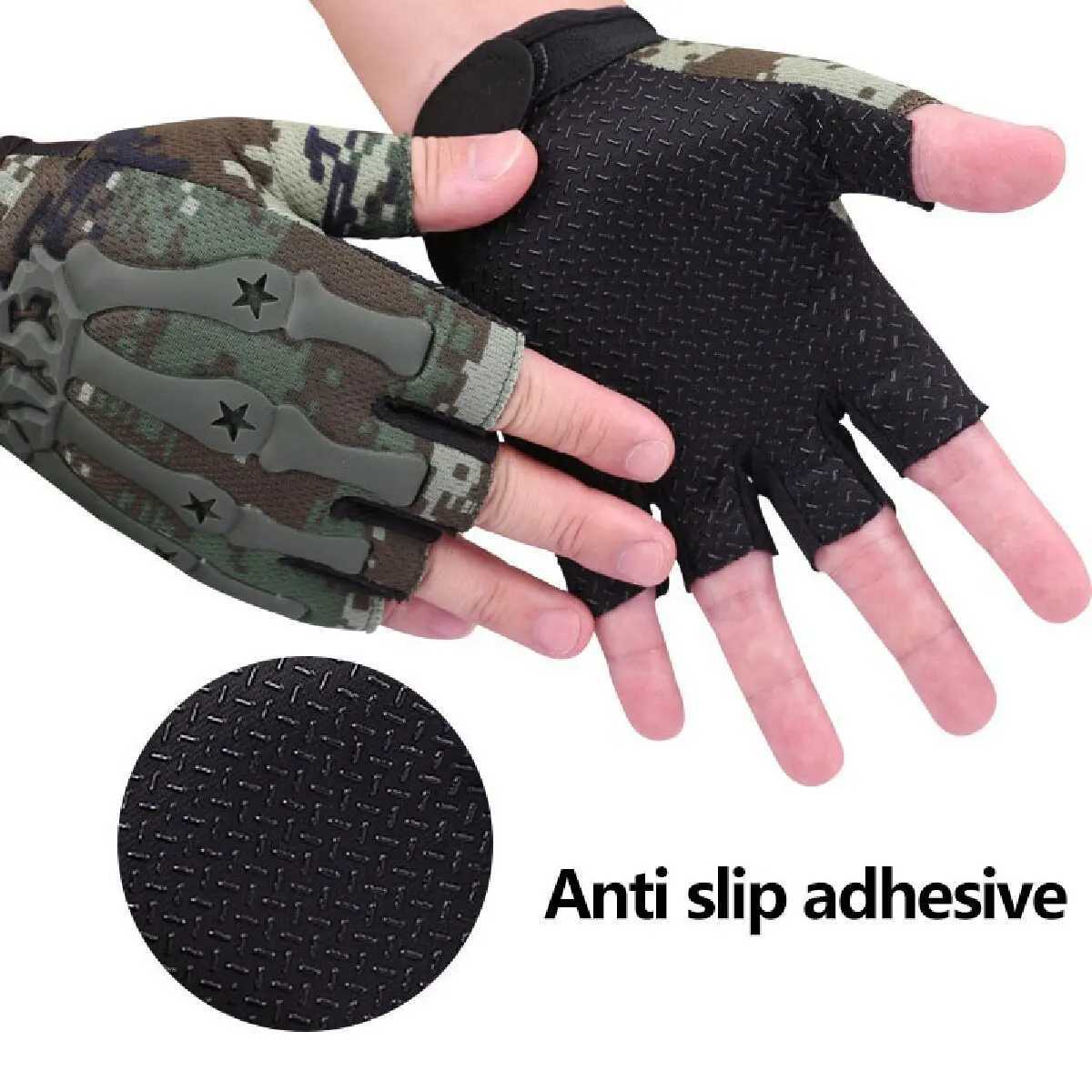 Tactical Riding Fingerss Gloves Nonslip Half Finger Gloves for Motorcyc Cycling Climbing Hiking Hunting Outdoor SportsXJ250904